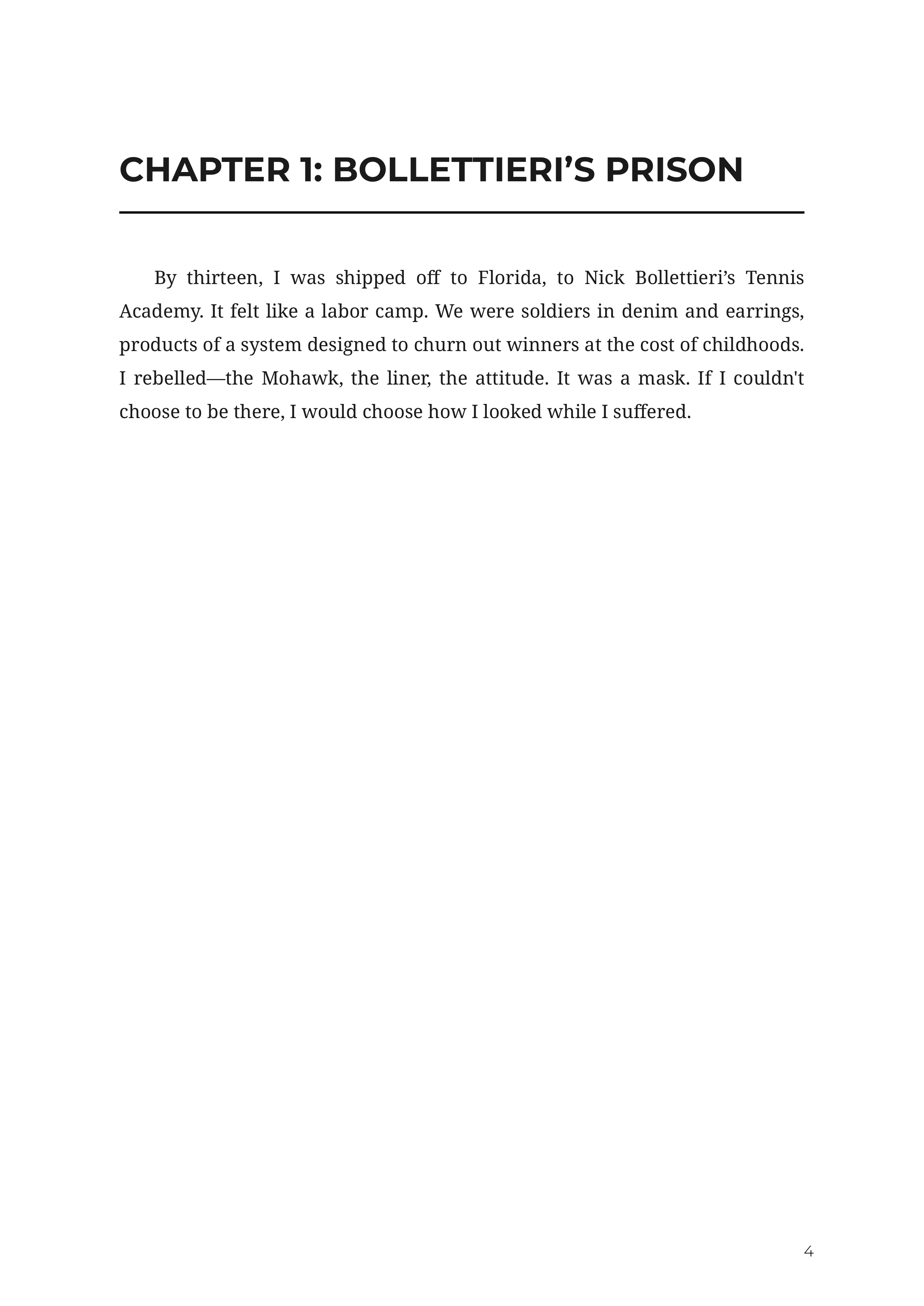 Open An Autobiography by Andre Agassi Tennis Champion Autobiography — page 4