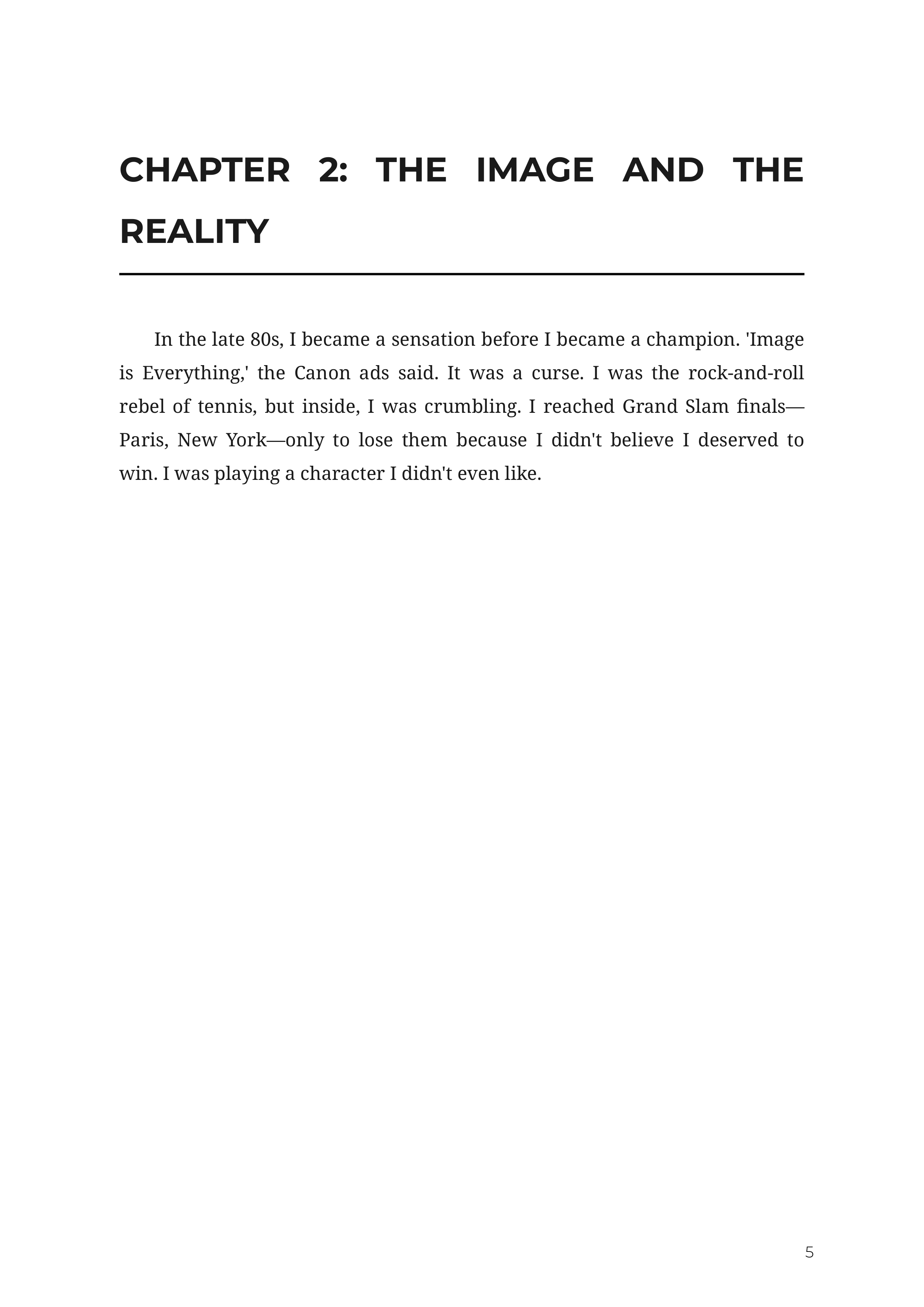 Open An Autobiography by Andre Agassi Tennis Champion Autobiography — page 5