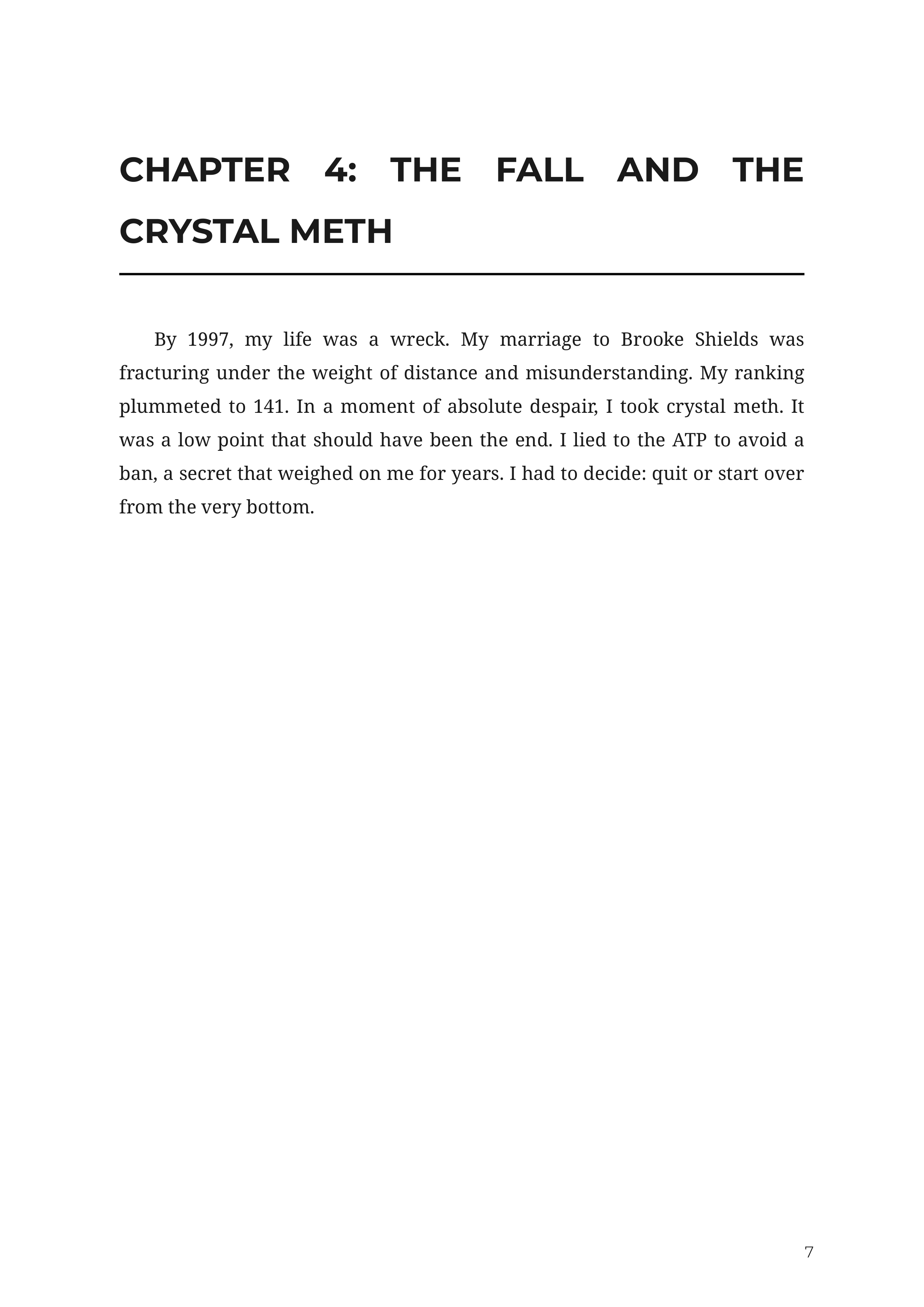 Open An Autobiography by Andre Agassi Tennis Champion Autobiography — page 7
