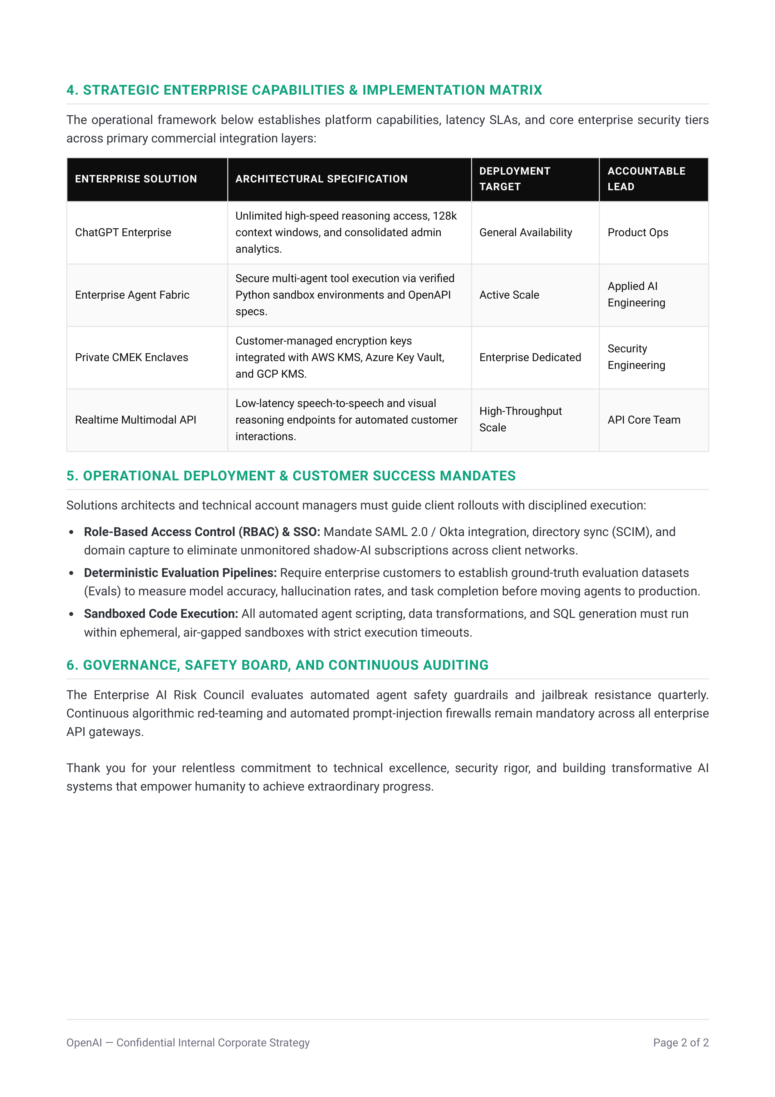 OpenAI Enterprise AI Strategy Memo — page 2