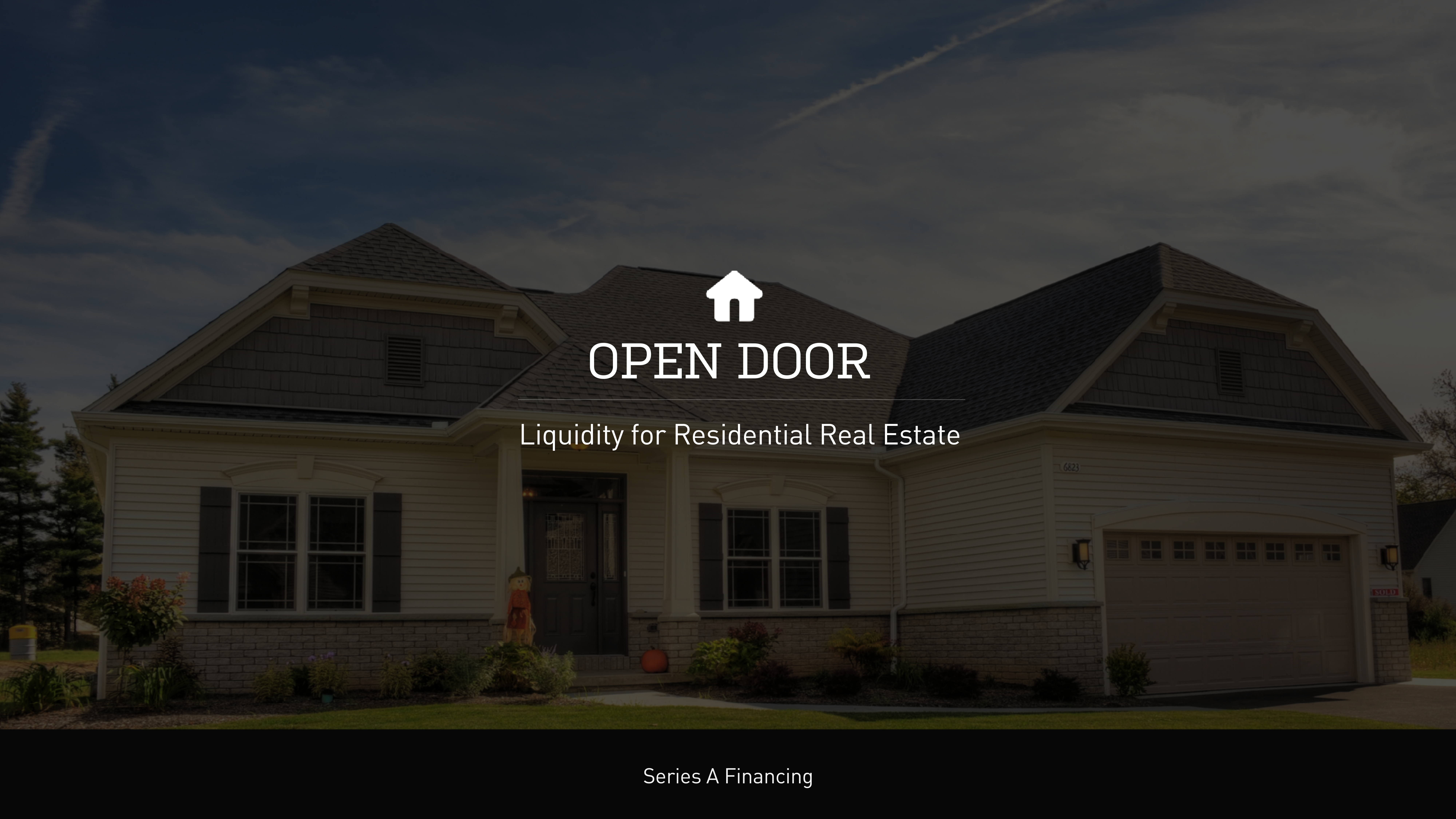 OpenDoor Series A Pitch Deck — page 1