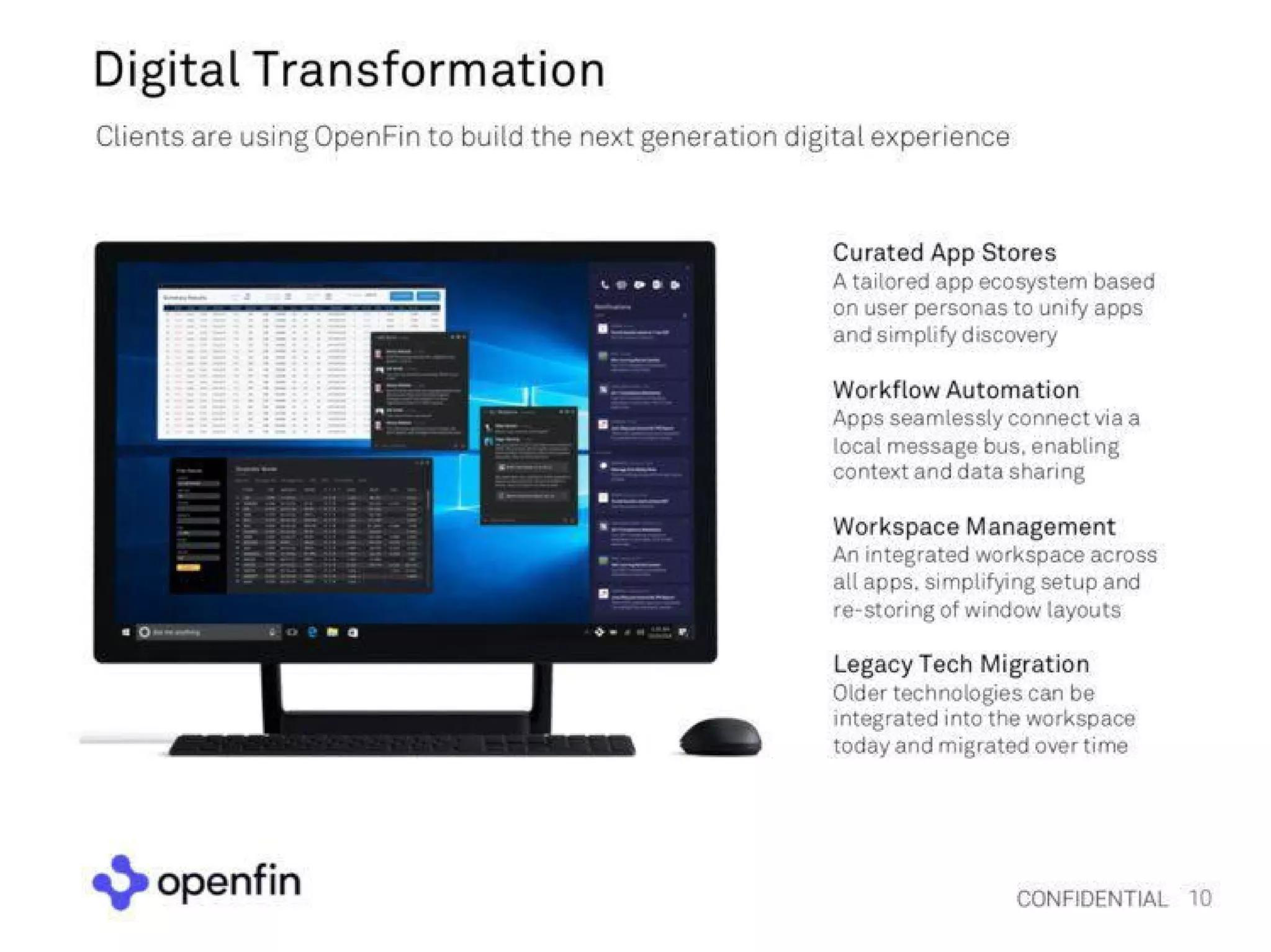 OpenFin Pitch Deck — page 10
