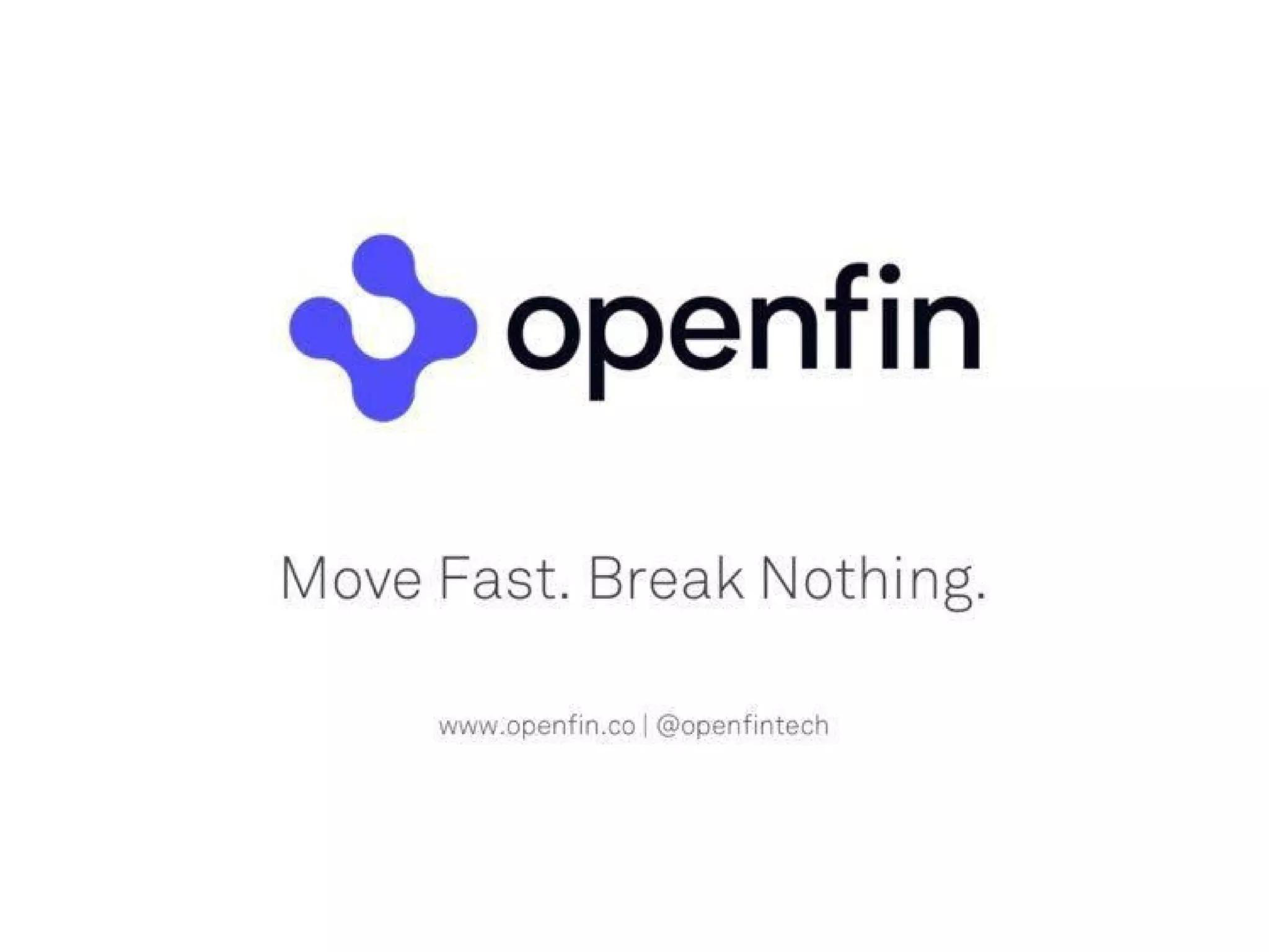 OpenFin Pitch Deck — page 16