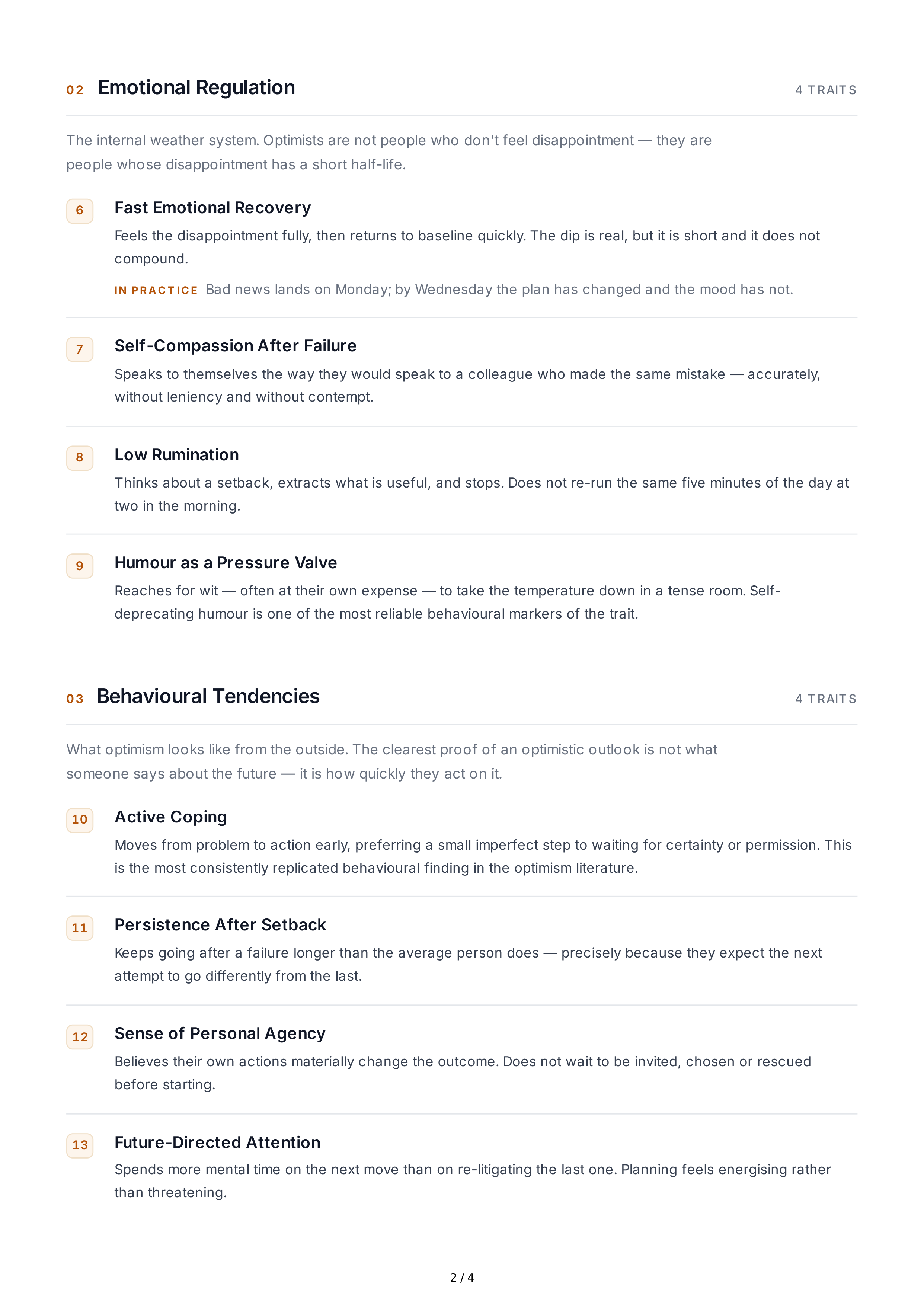 Optimism Personality Traits — page 2