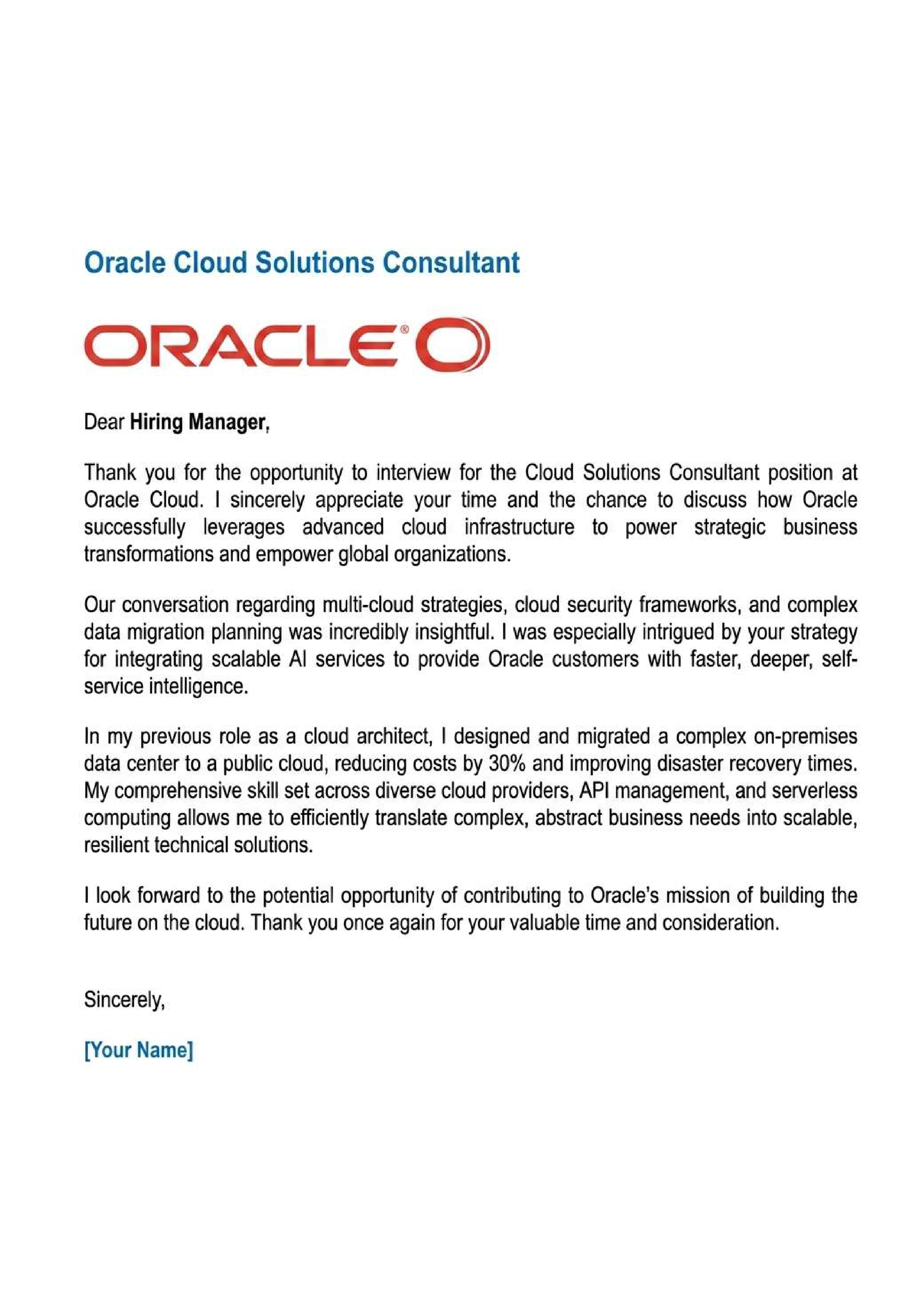 Oracle Cloud Solutions Consultant — page 1