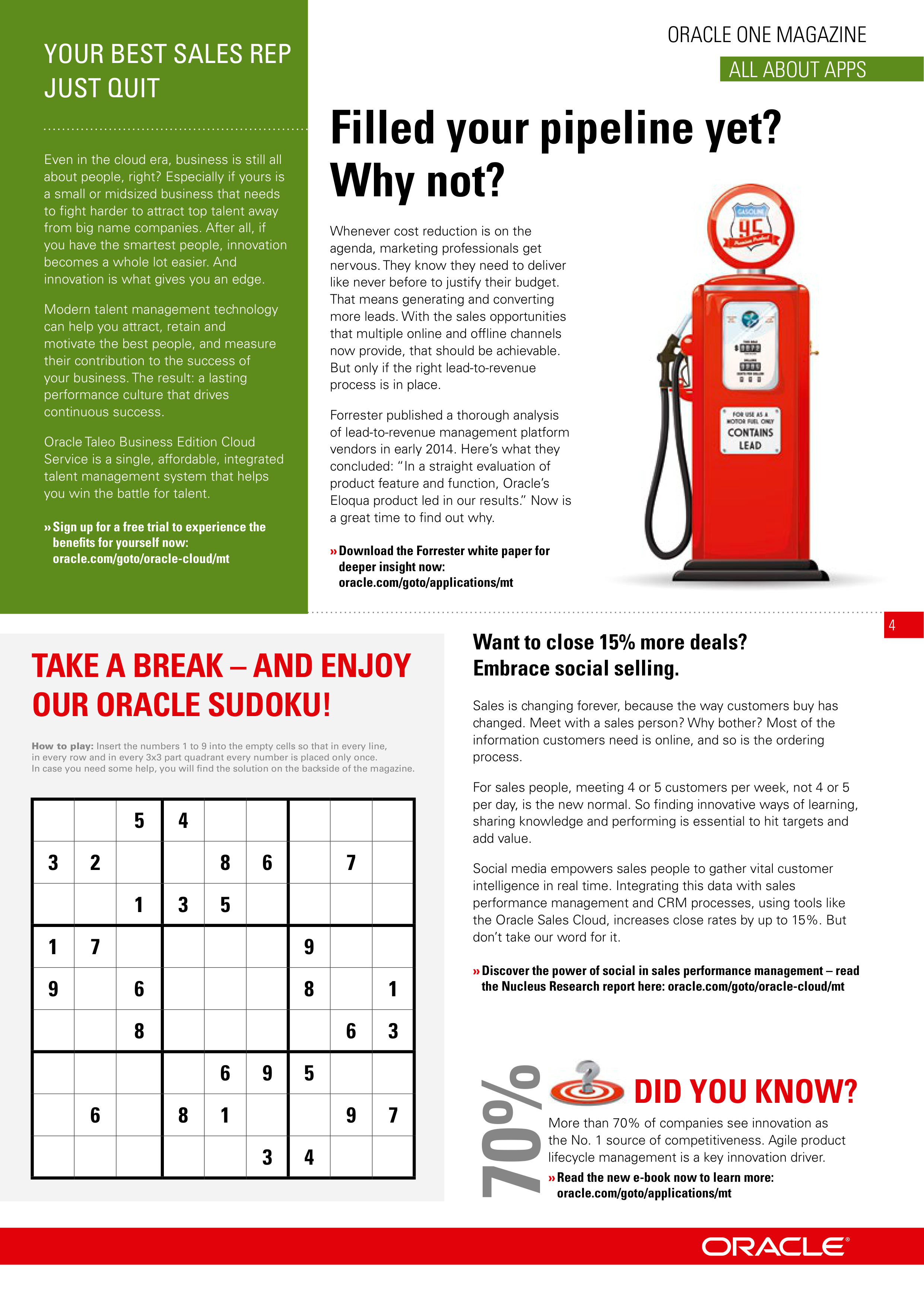 Oracle Enterprise Technology Magazine — page 4