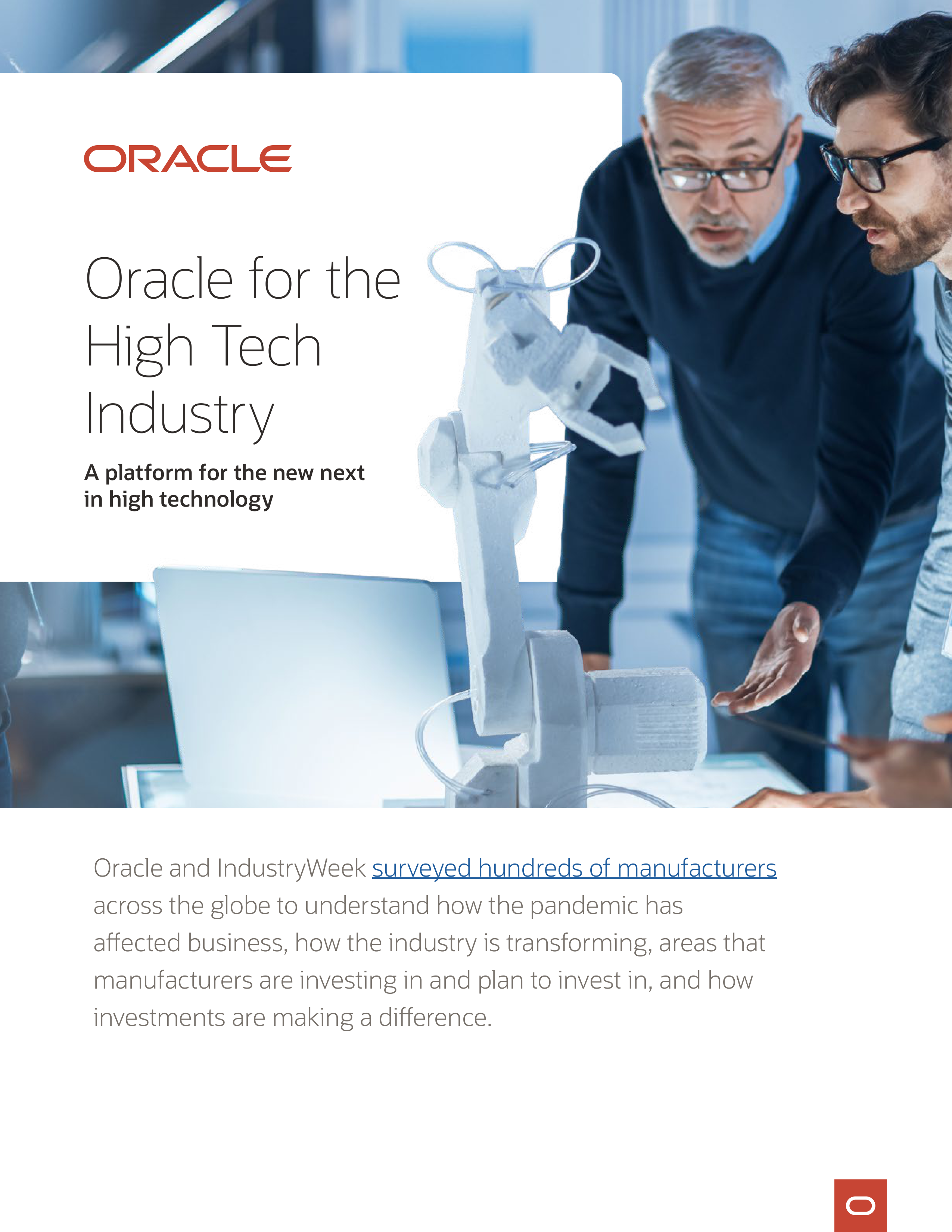 Oracle High Tech Industry Brochure — page 1