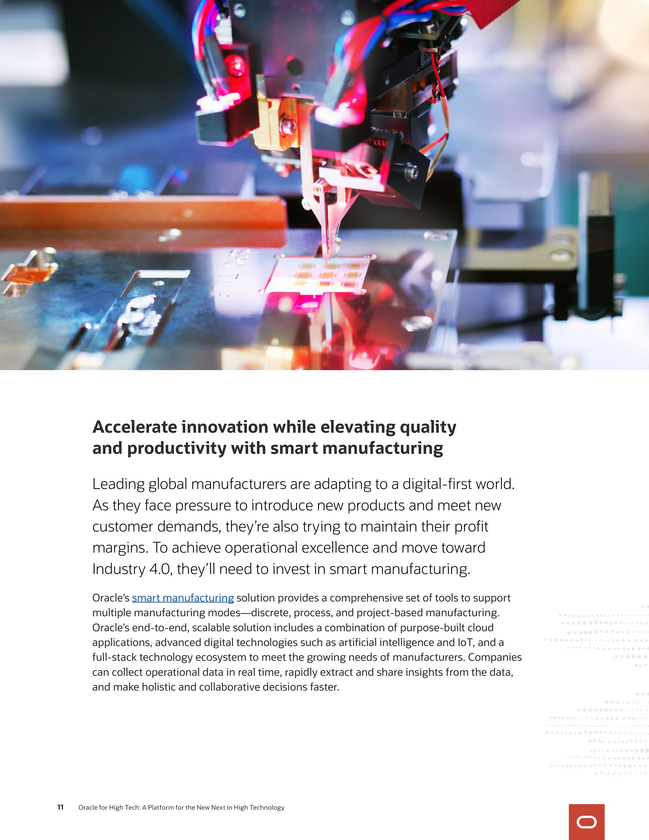 Oracle High Tech Industry Brochure — page 11