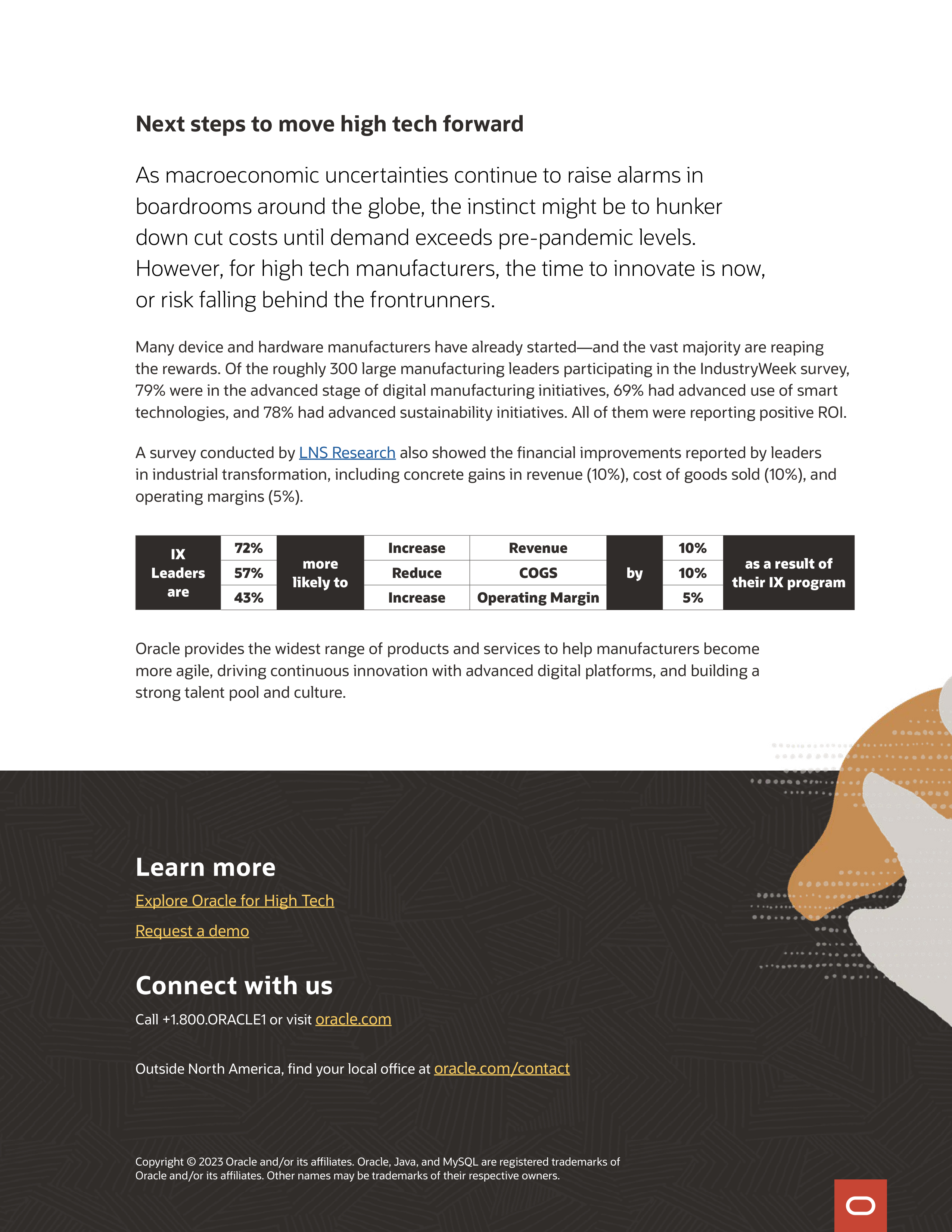 Oracle High Tech Industry Brochure — page 15