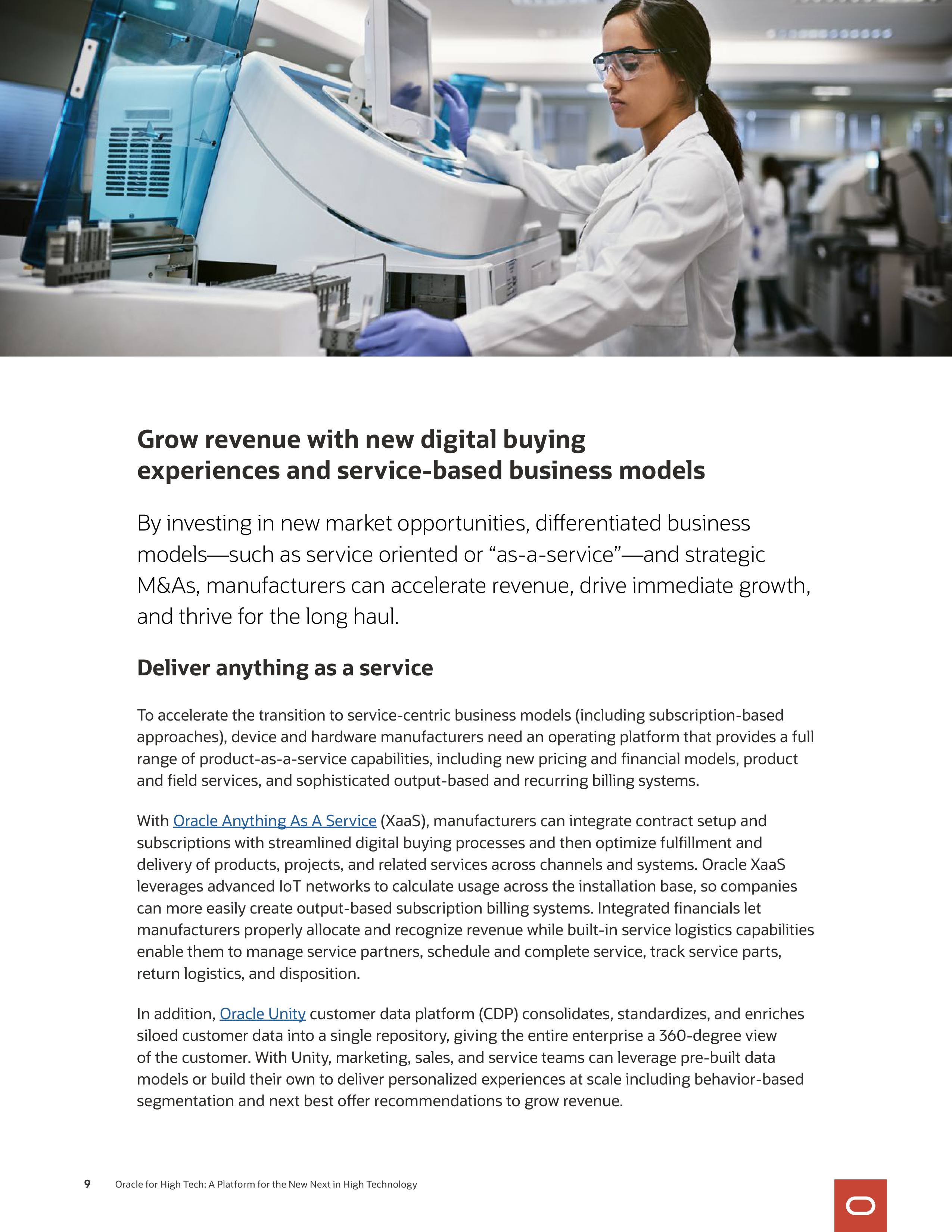 Oracle High Tech Industry Brochure — page 9