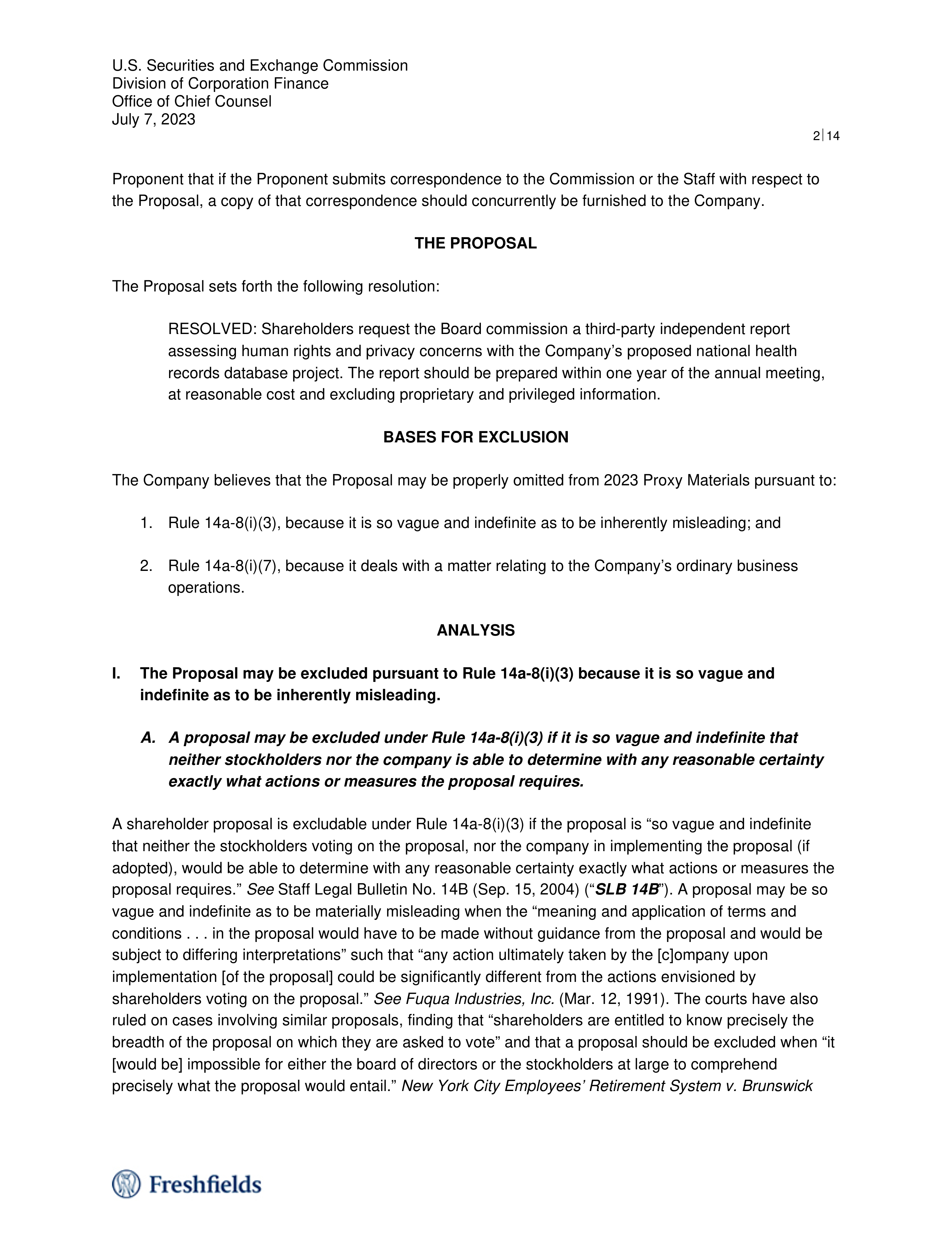 Oracle Proposal  — page 2