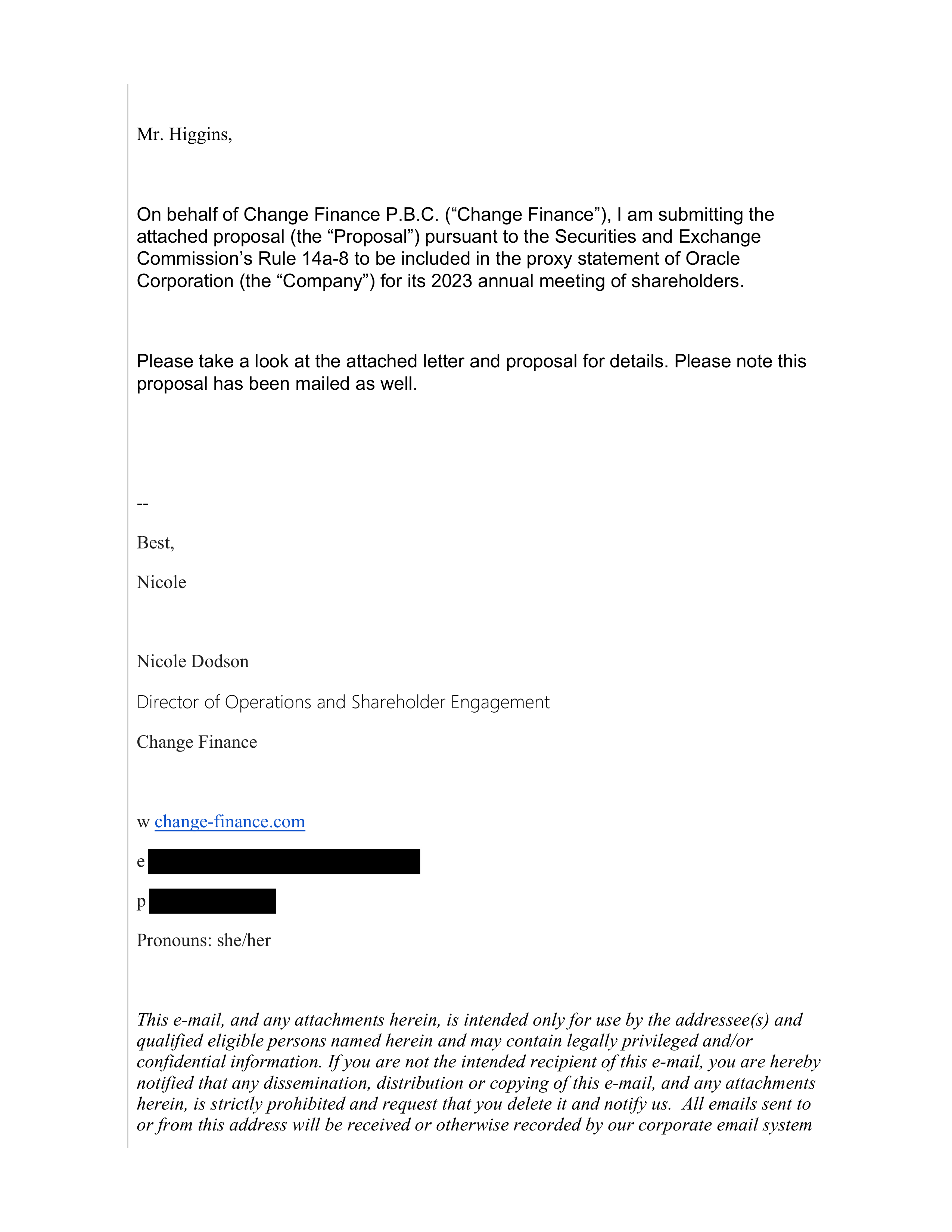 Oracle Proposal  — page 26