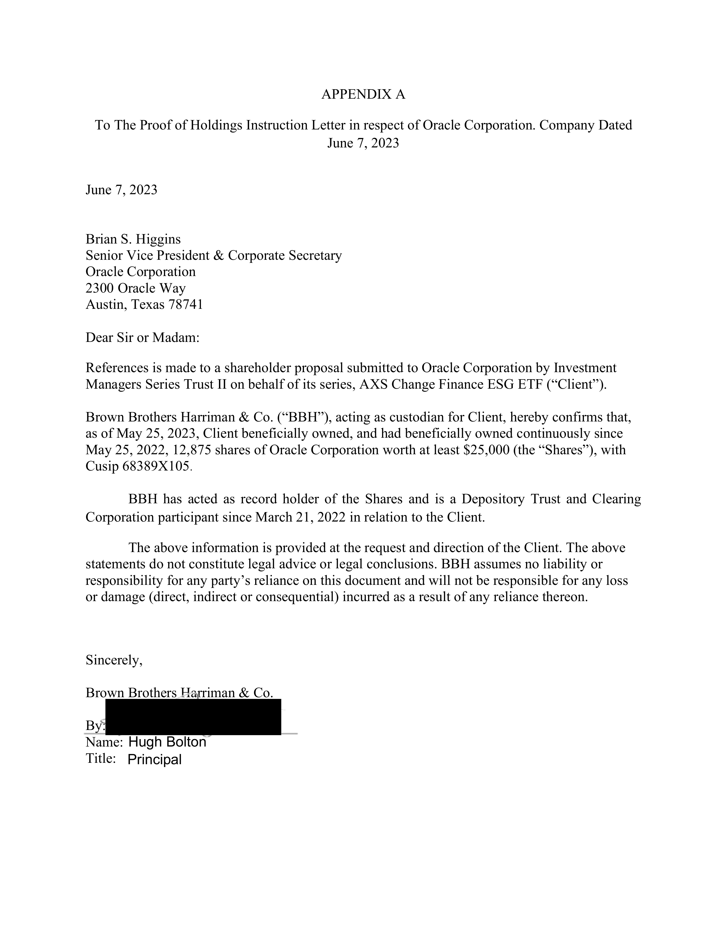 Oracle Proposal  — page 30