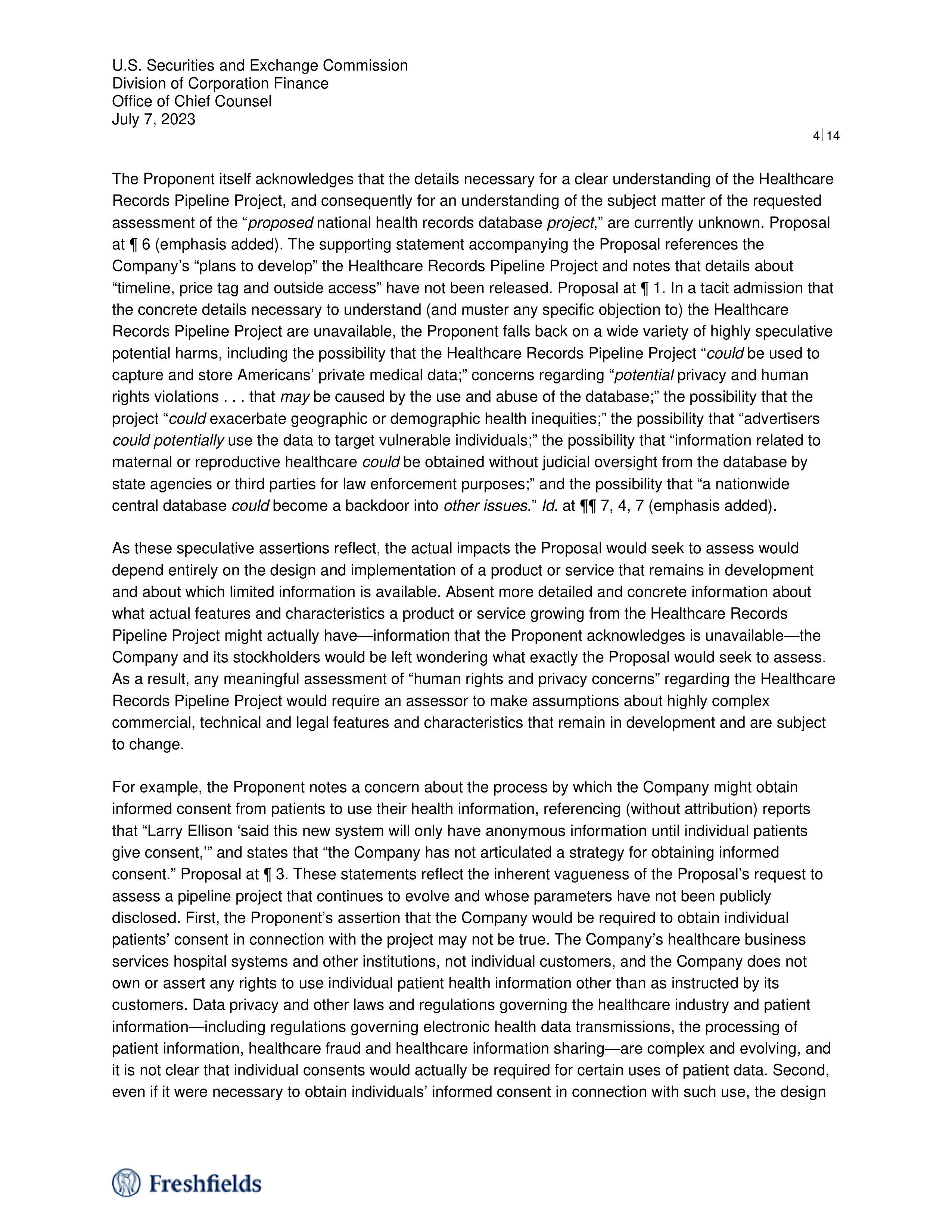 Oracle Proposal  — page 4