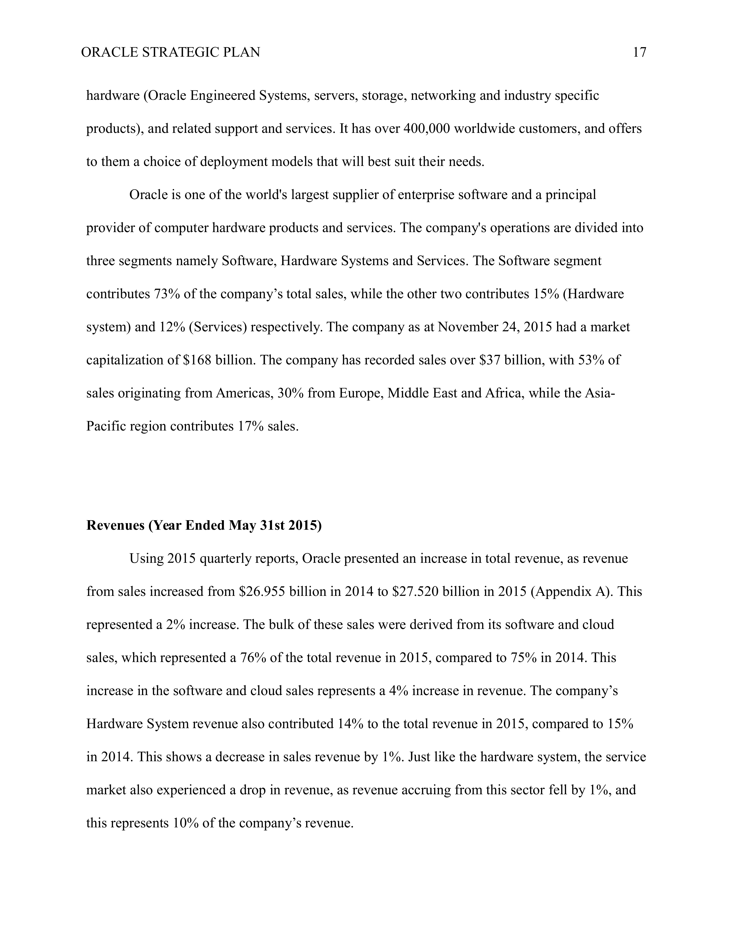 Oracle Business Plan  — page 17