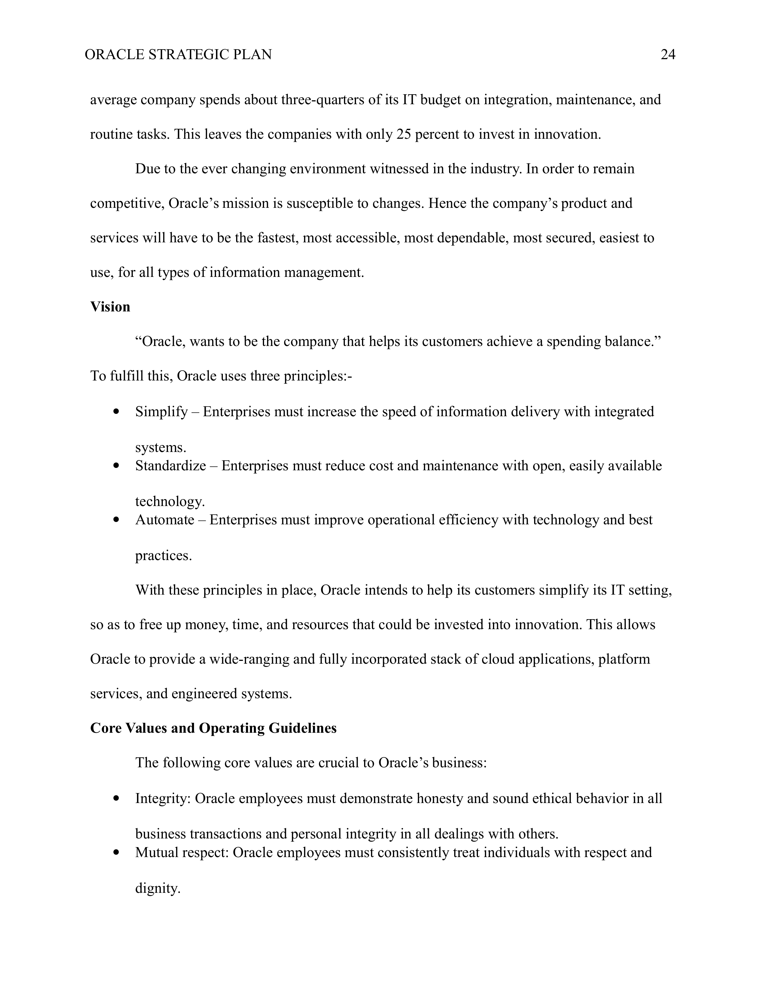 Oracle Business Plan  — page 24
