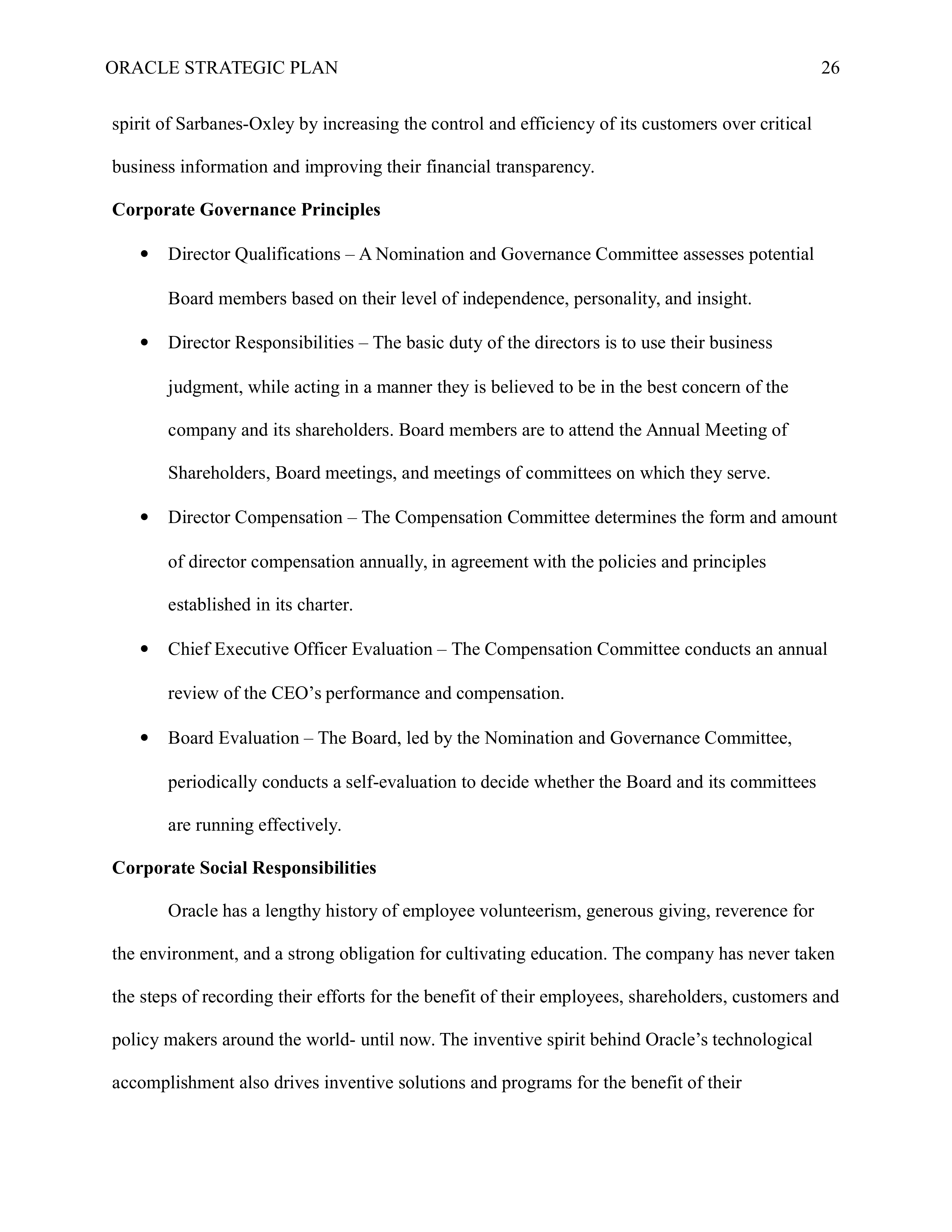 Oracle Business Plan  — page 26