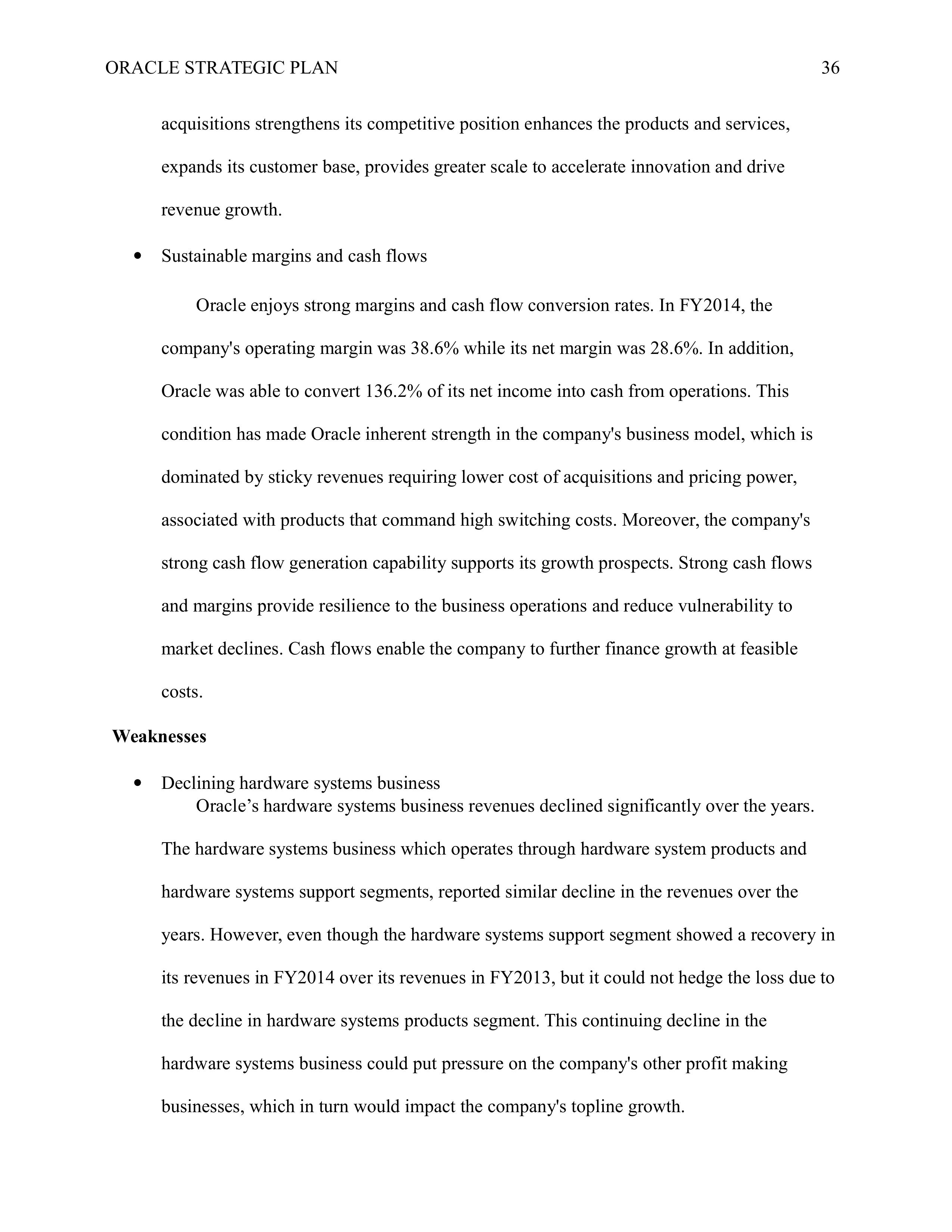 Oracle Business Plan  — page 36