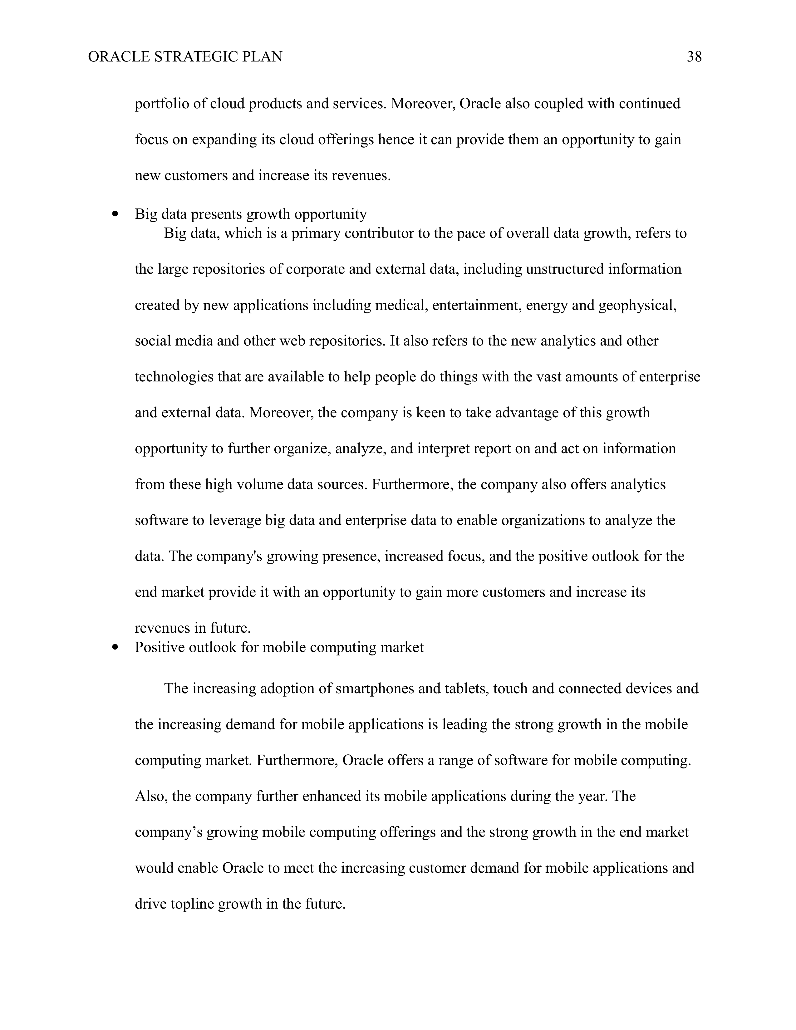 Oracle Business Plan  — page 38