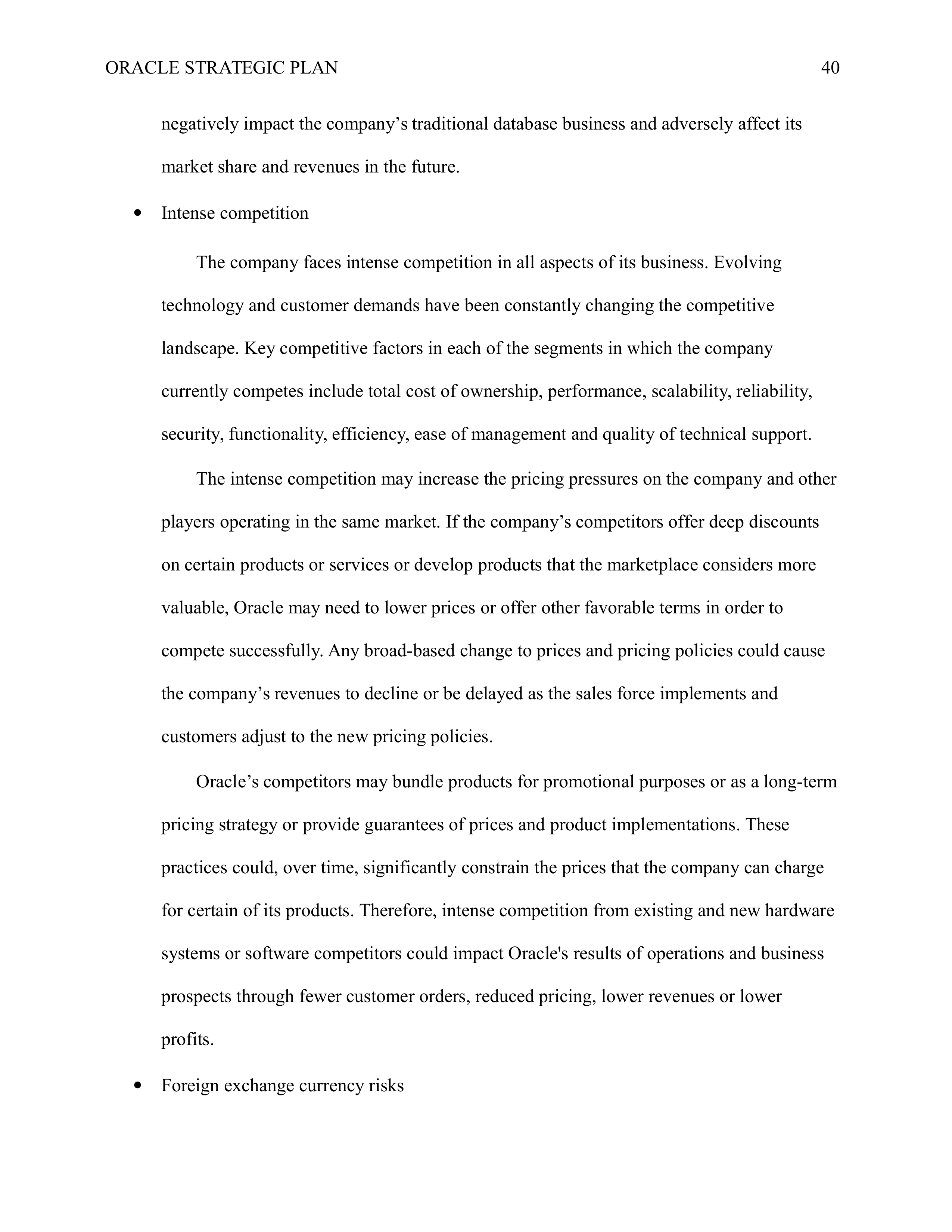 Oracle Business Plan  — page 40