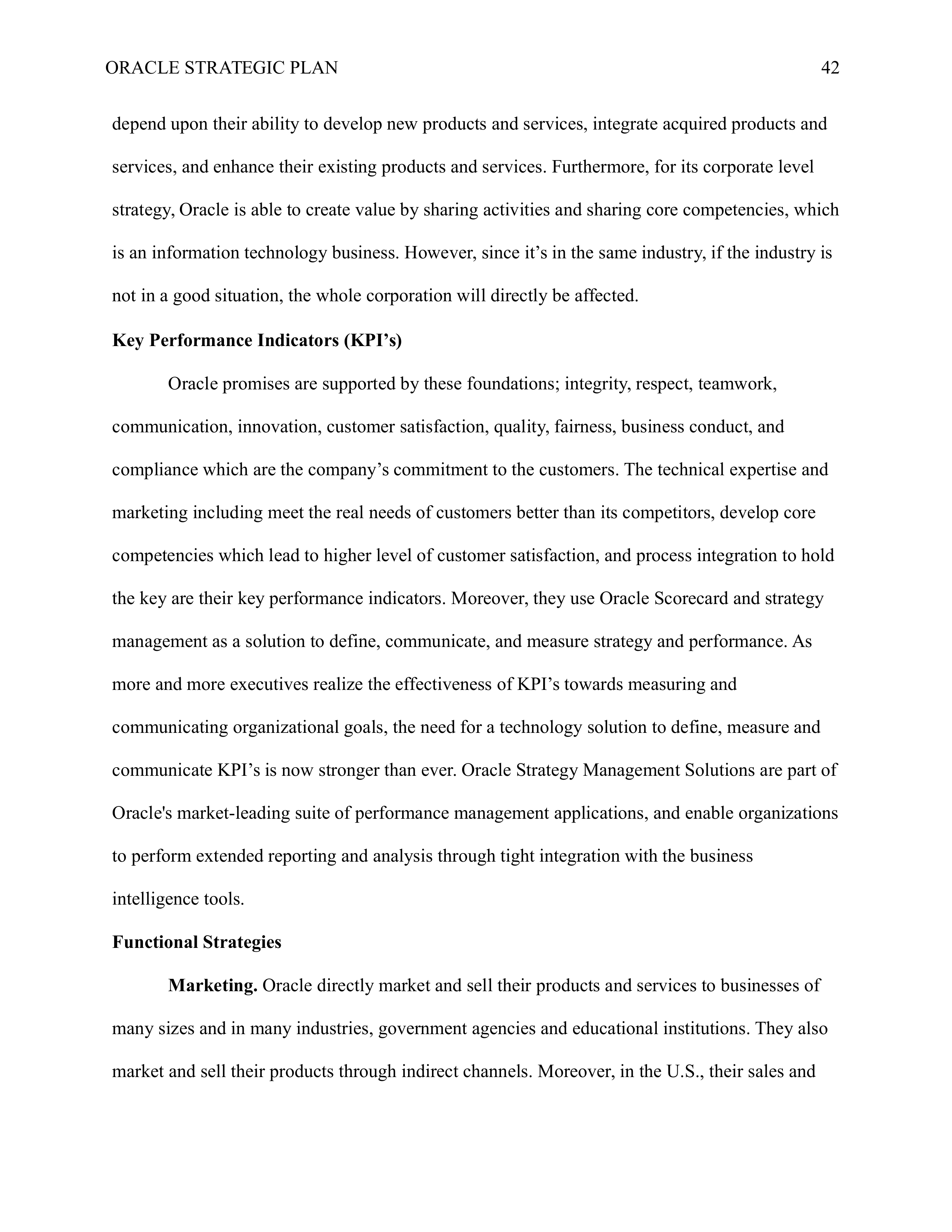 Oracle Business Plan  — page 42