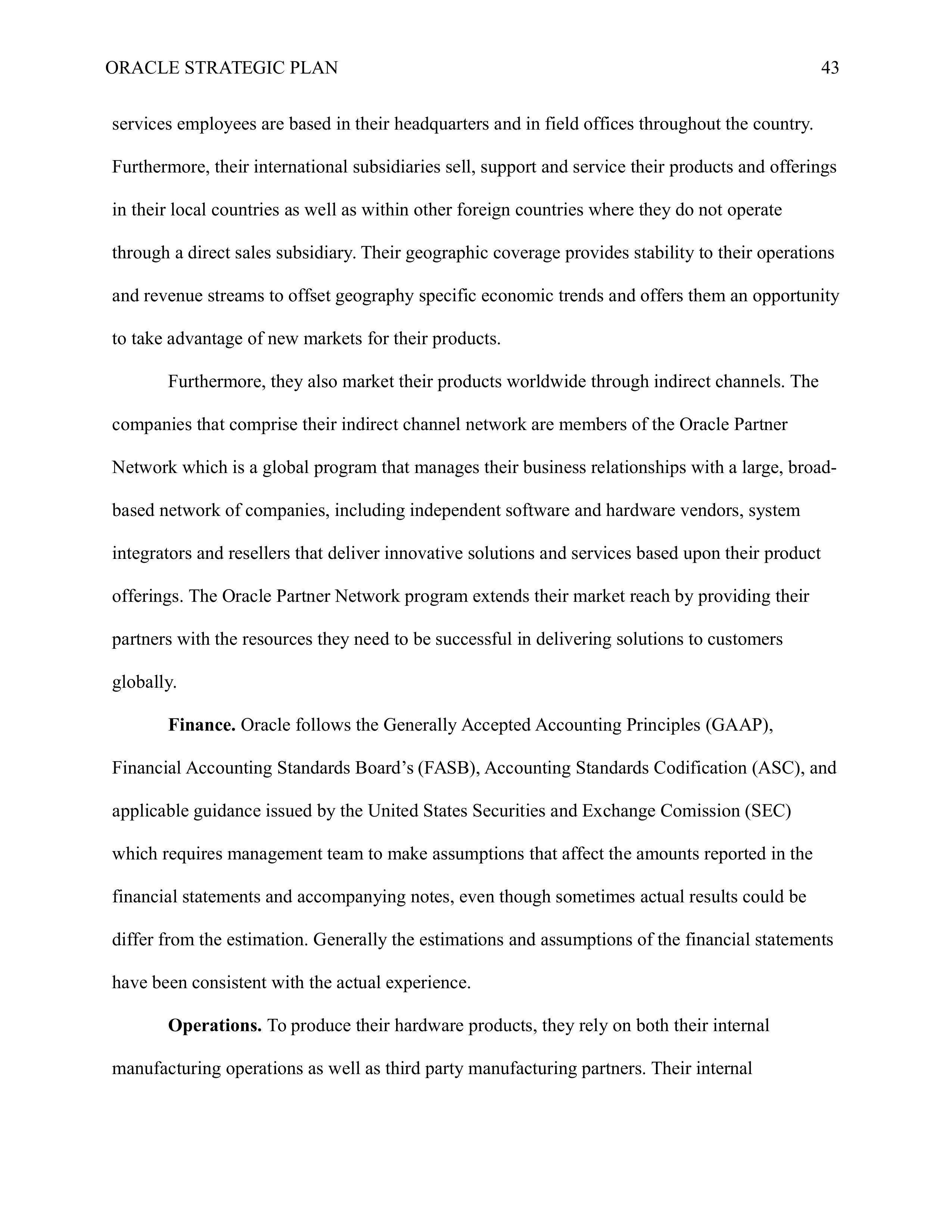 Oracle Business Plan  — page 43