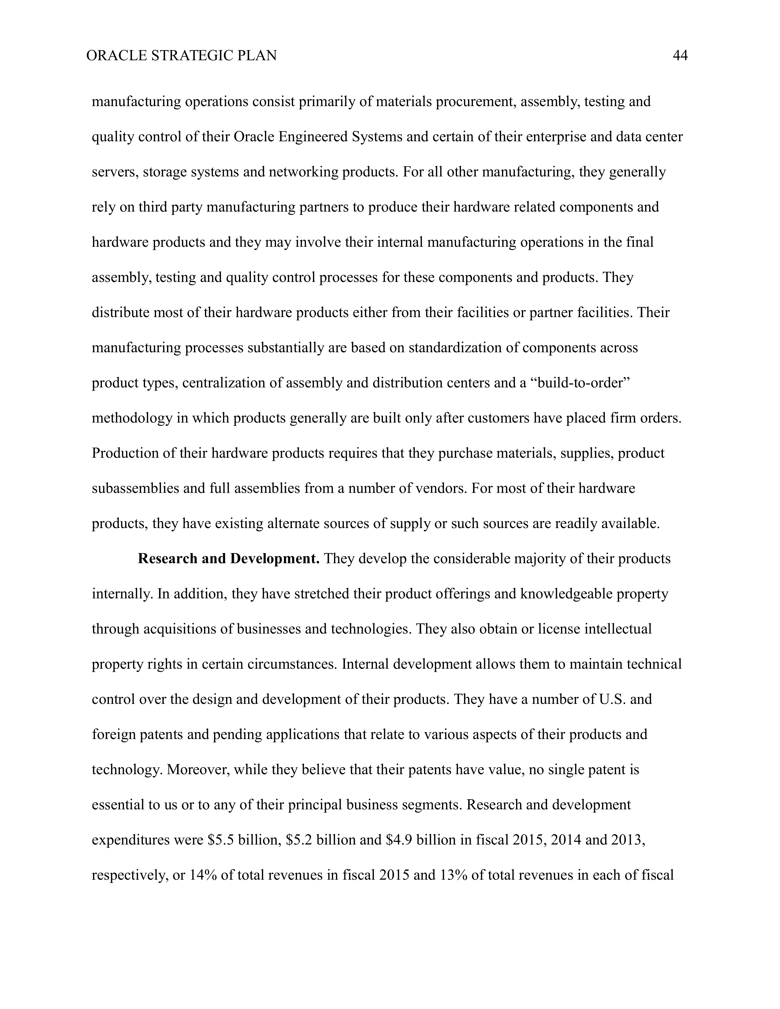 Oracle Business Plan  — page 44