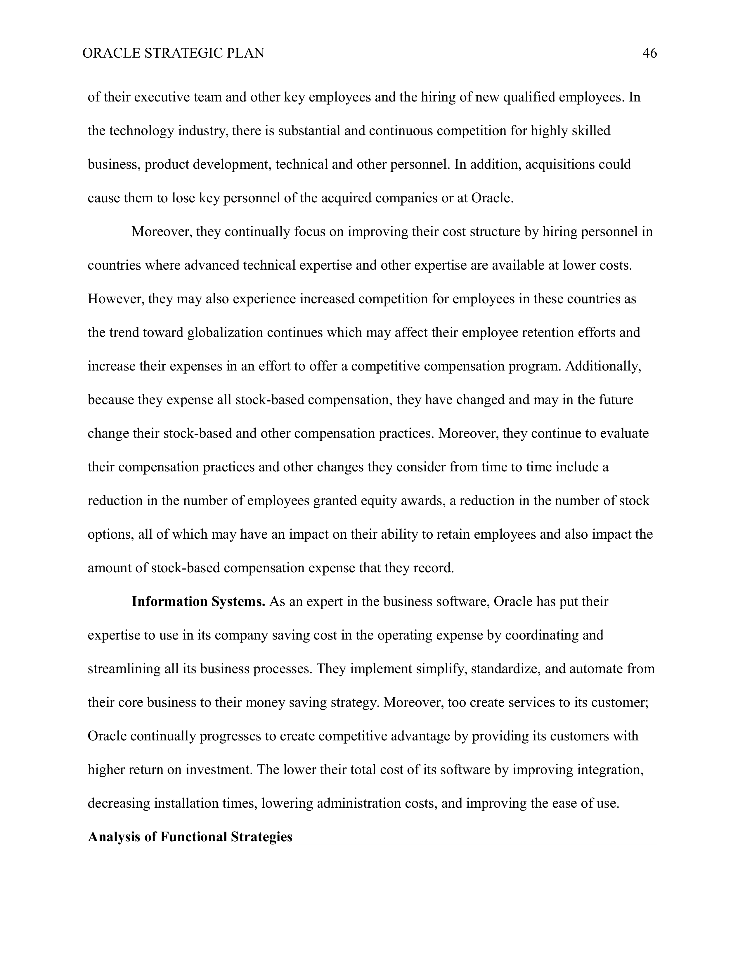 Oracle Business Plan  — page 46
