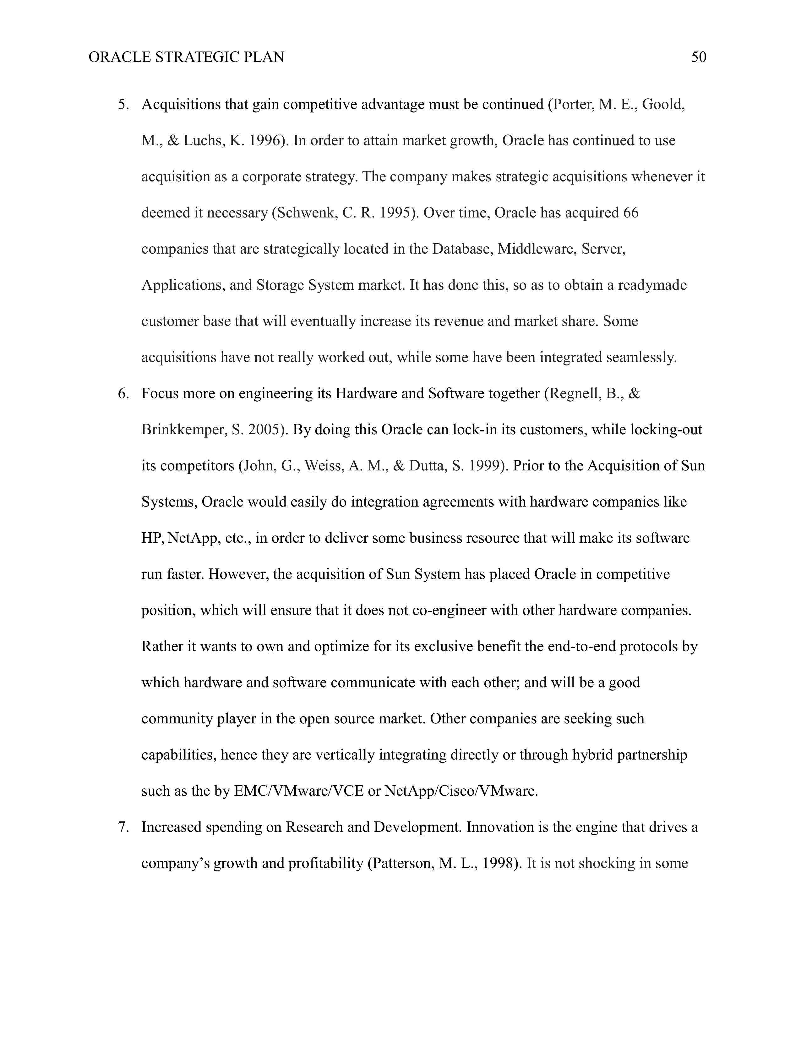 Oracle Business Plan  — page 50