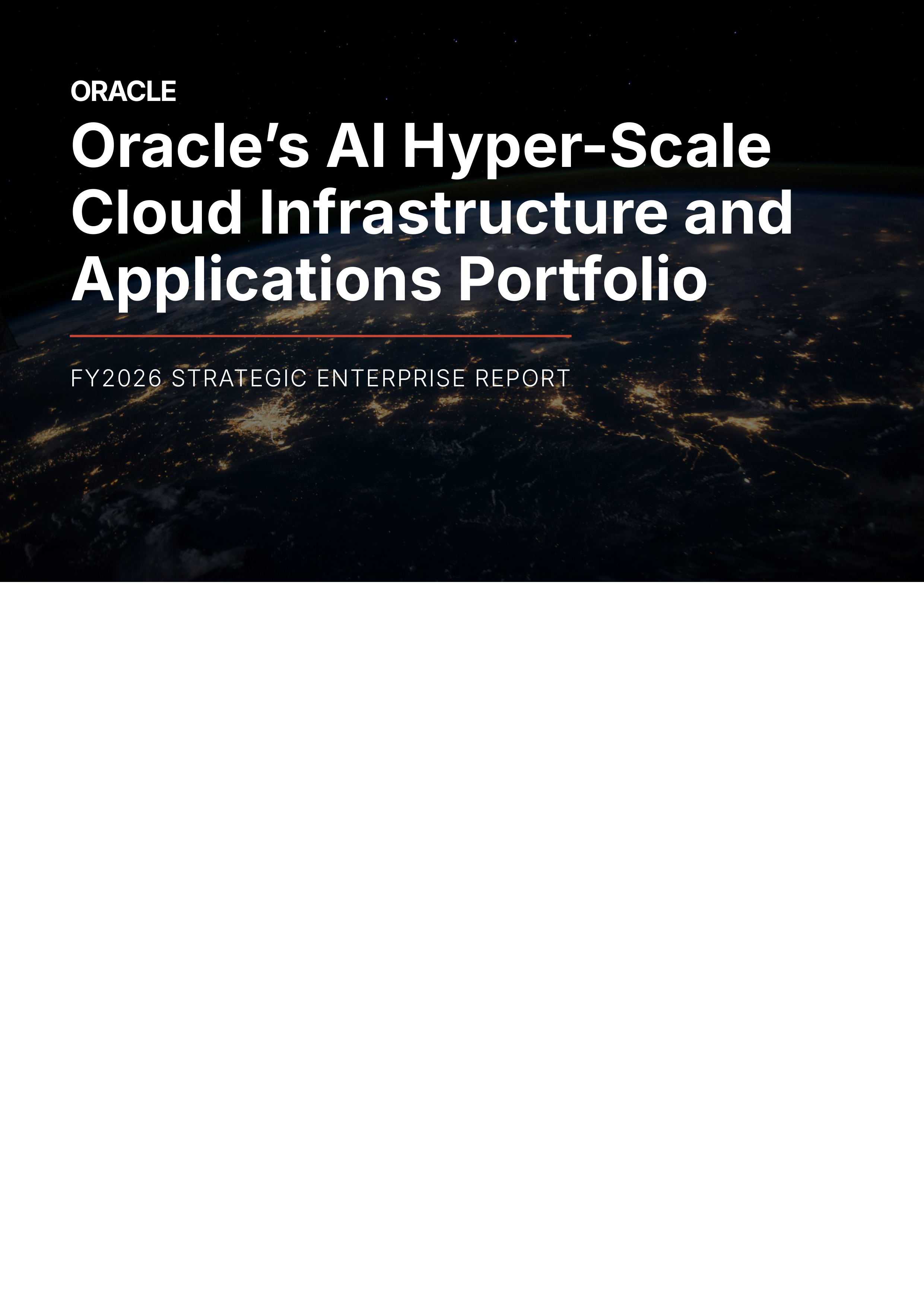 Oracle’s AI Hyper-Scale Cloud Infrastructure and Applications Portfolio — page 1