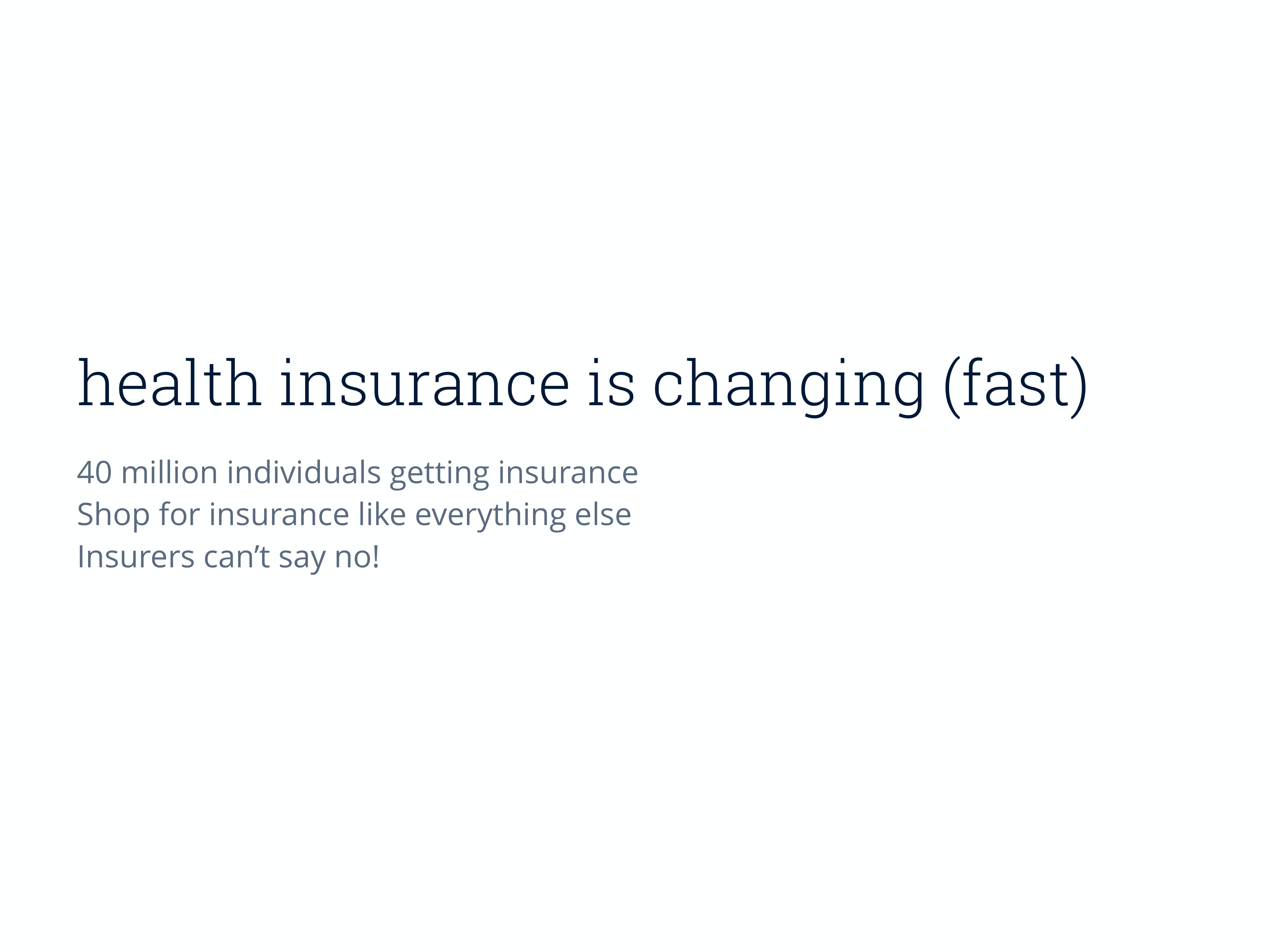 Oscar Health Pitch Deck  — page 3