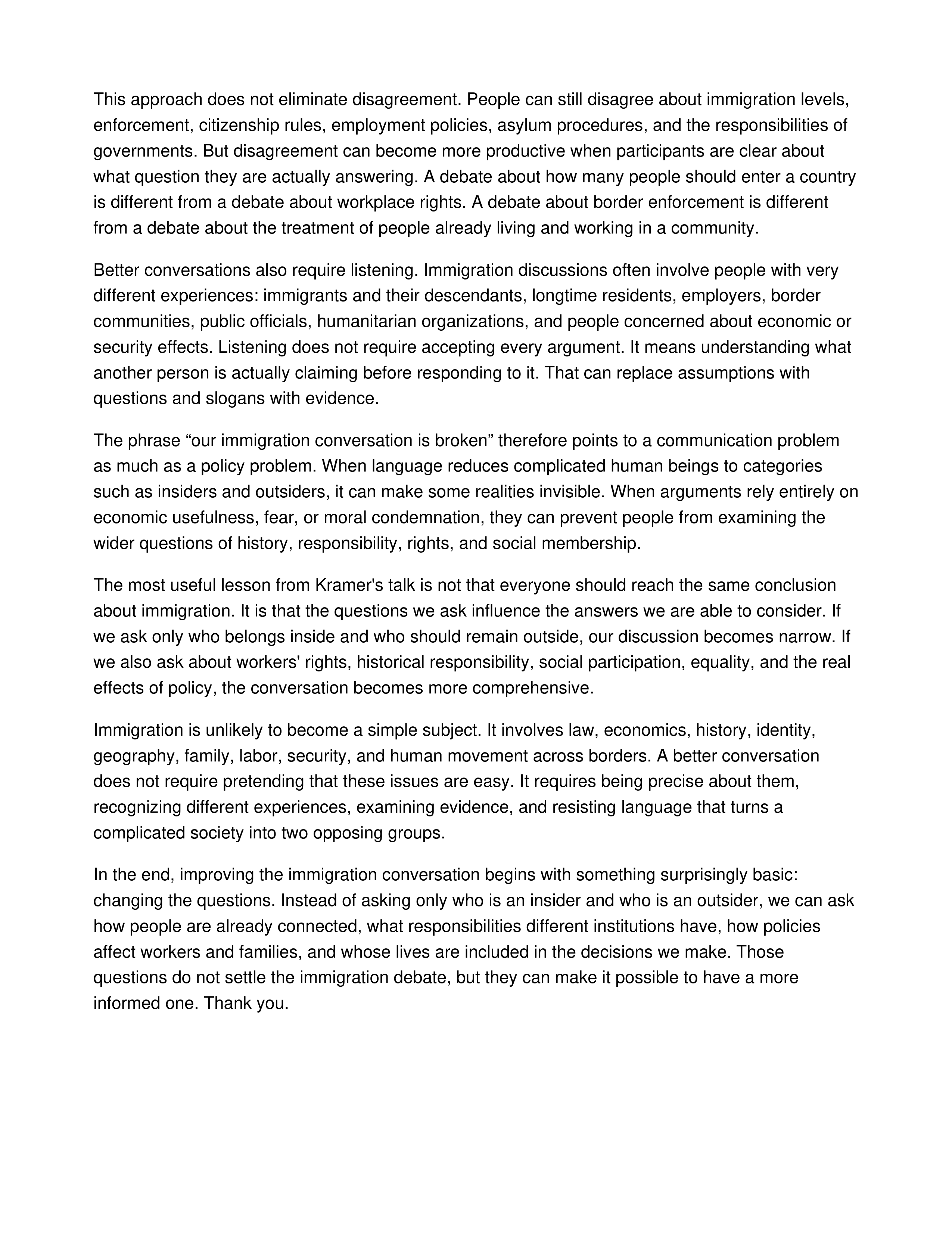 Our Immigration Conversation Is Broken Informative Speech — page 3