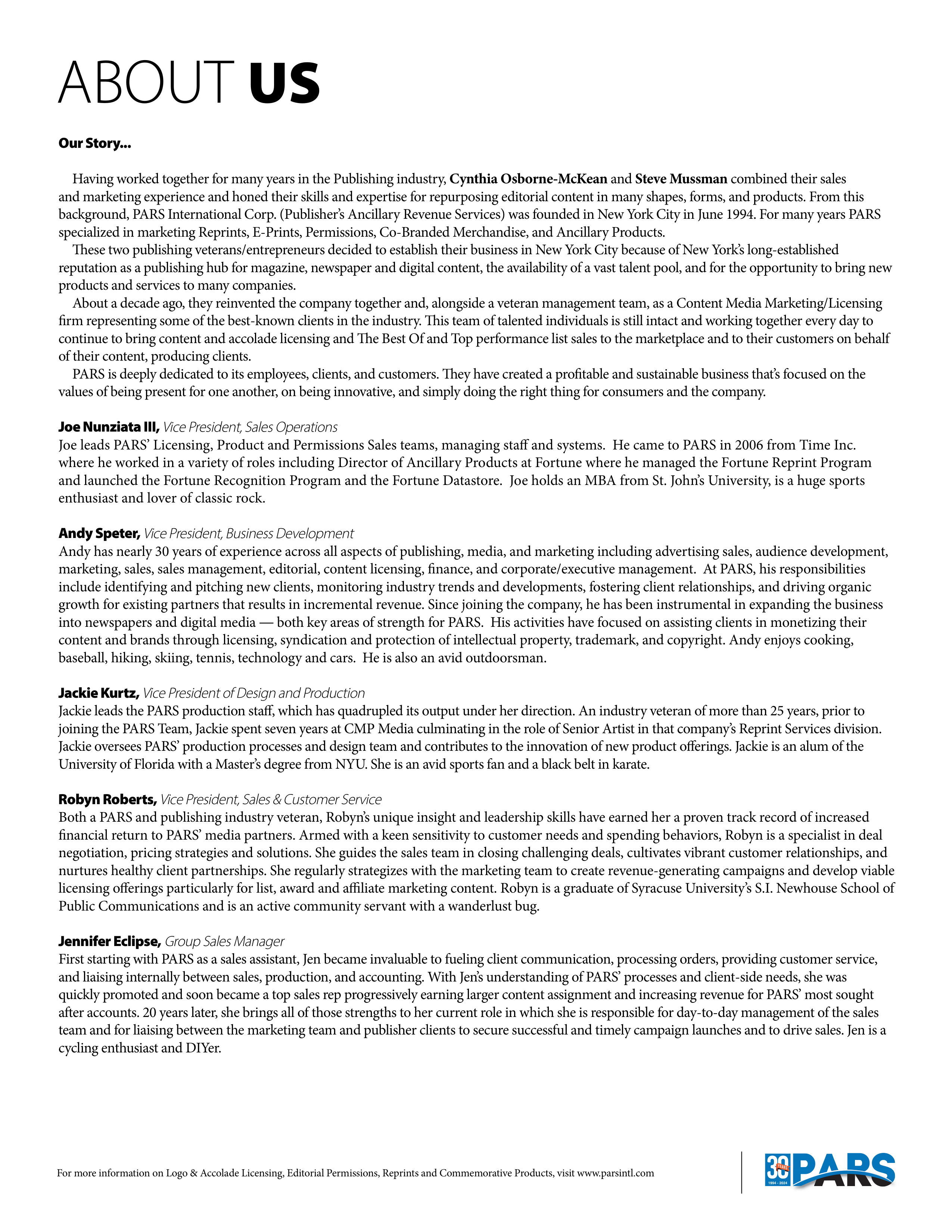 PARS Media Kit — page 11