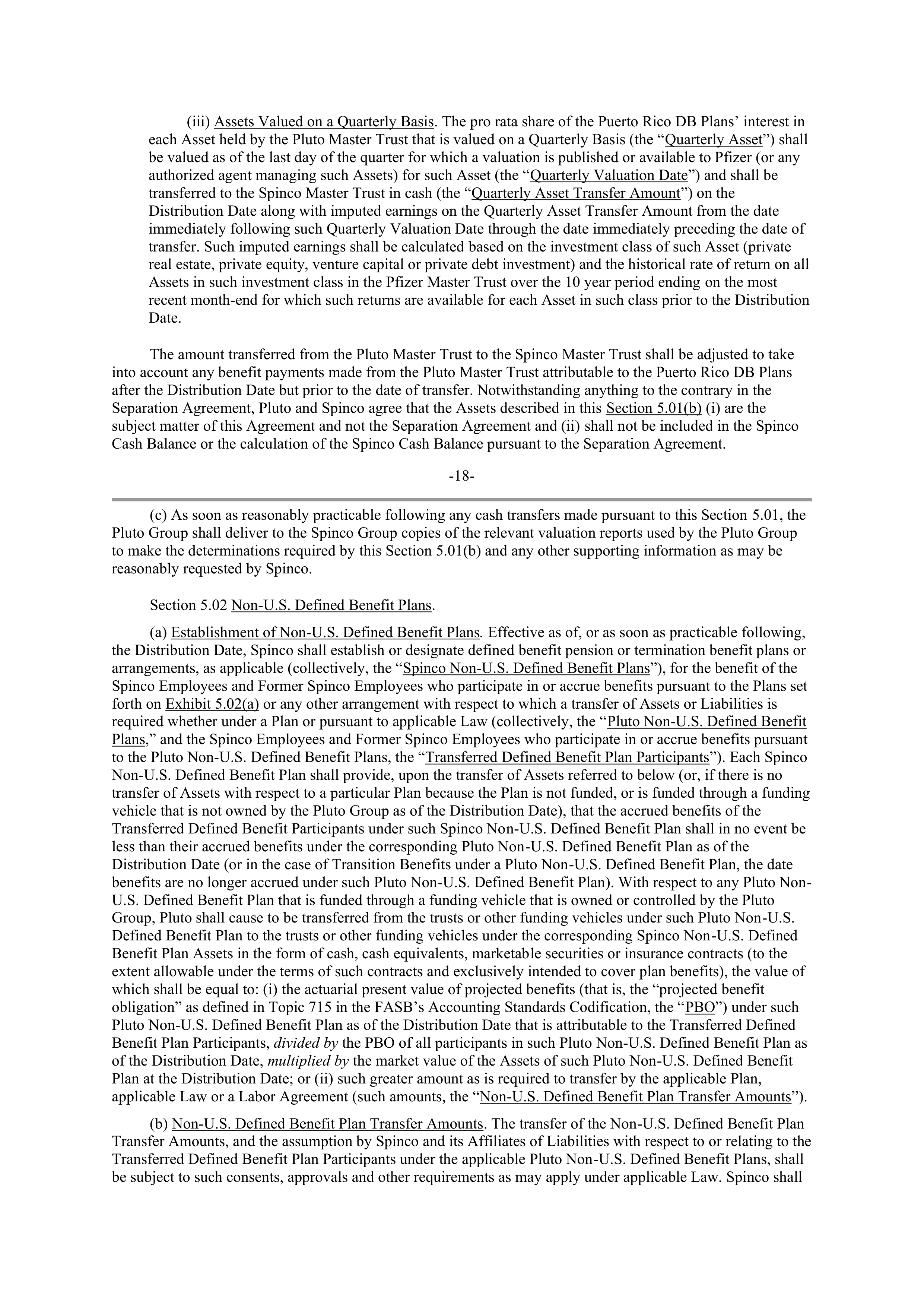 Pfizer Employee Matters Agreement — page 14