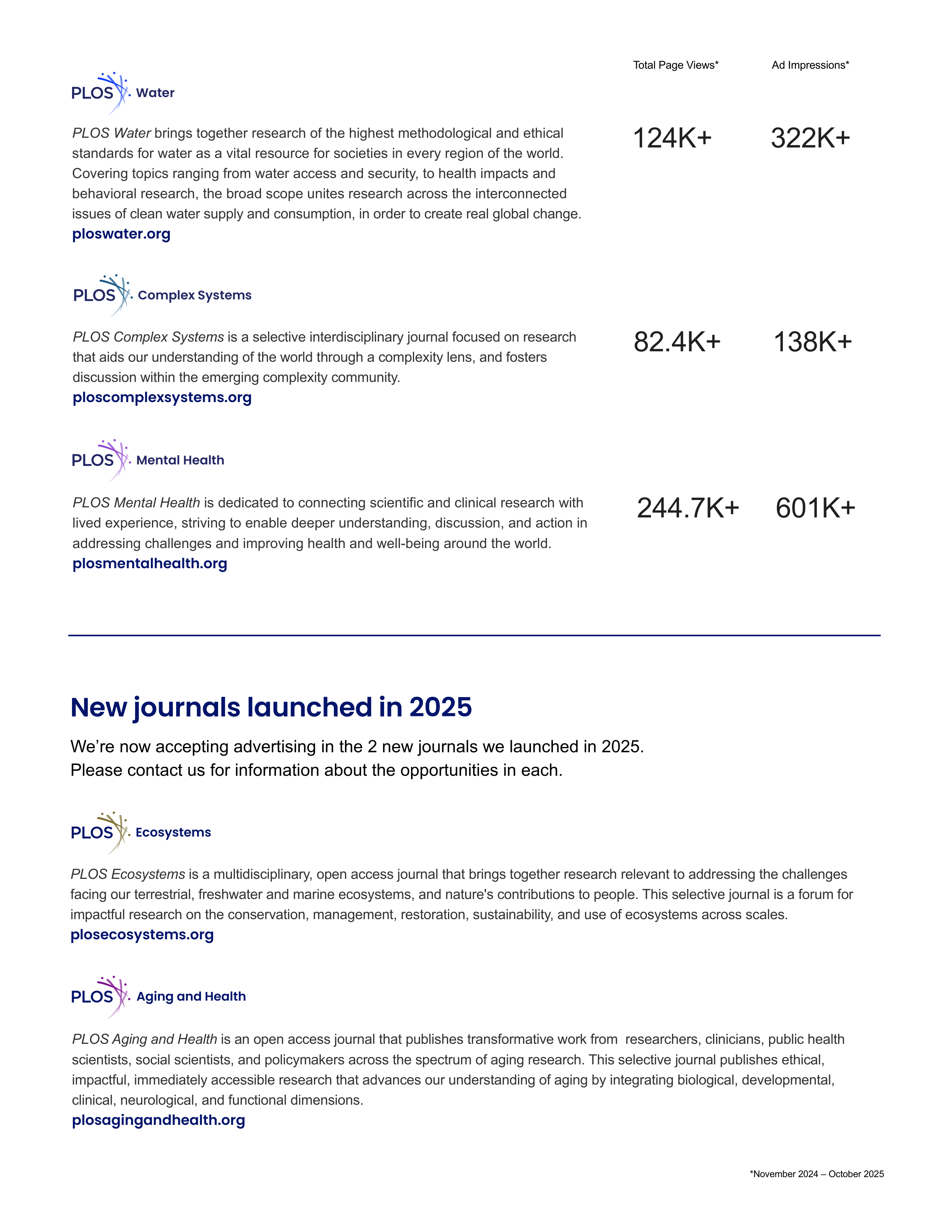 PLOS Media Kit — page 6