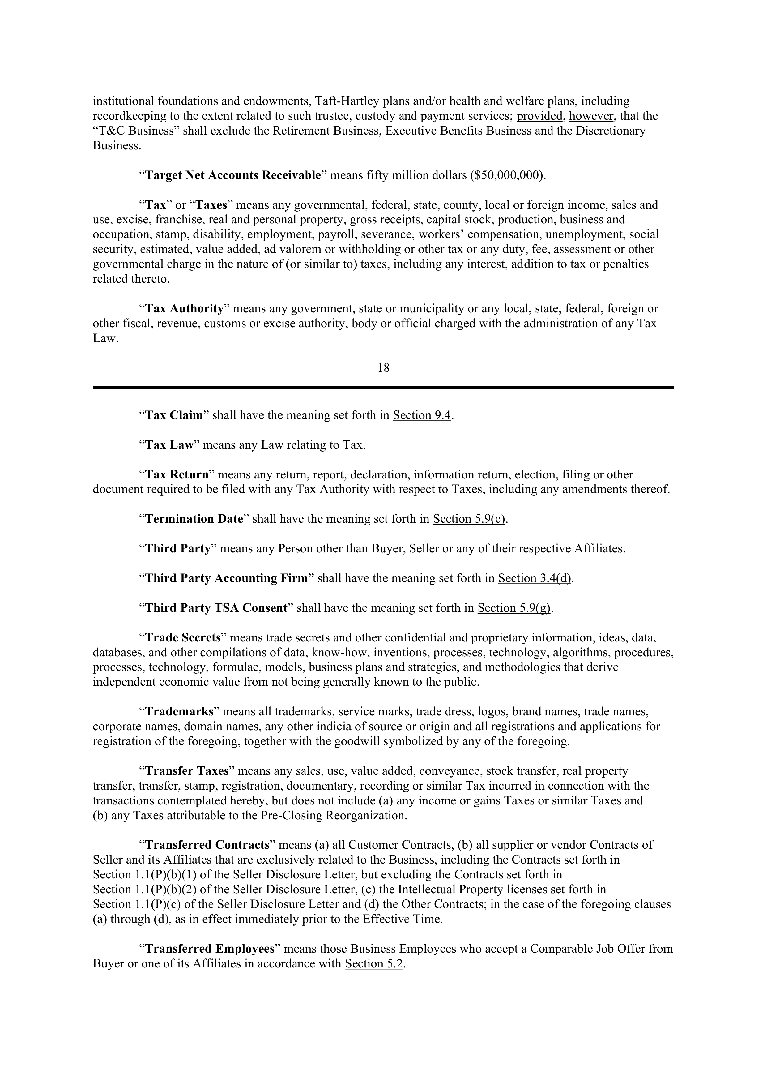 PURCHASE AGREEMENT between PRINCIPAL FINANCIAL SERVICES and WELLS FARGO & COMPANY — page 22