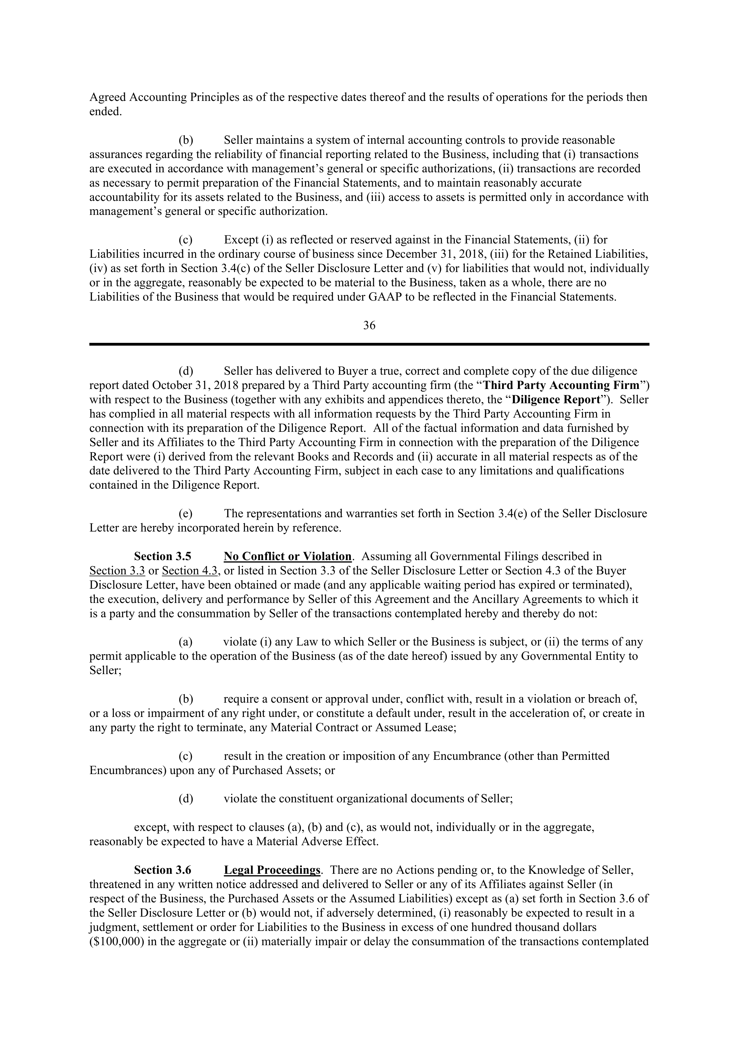 PURCHASE AGREEMENT between PRINCIPAL FINANCIAL SERVICES and WELLS FARGO & COMPANY — page 36