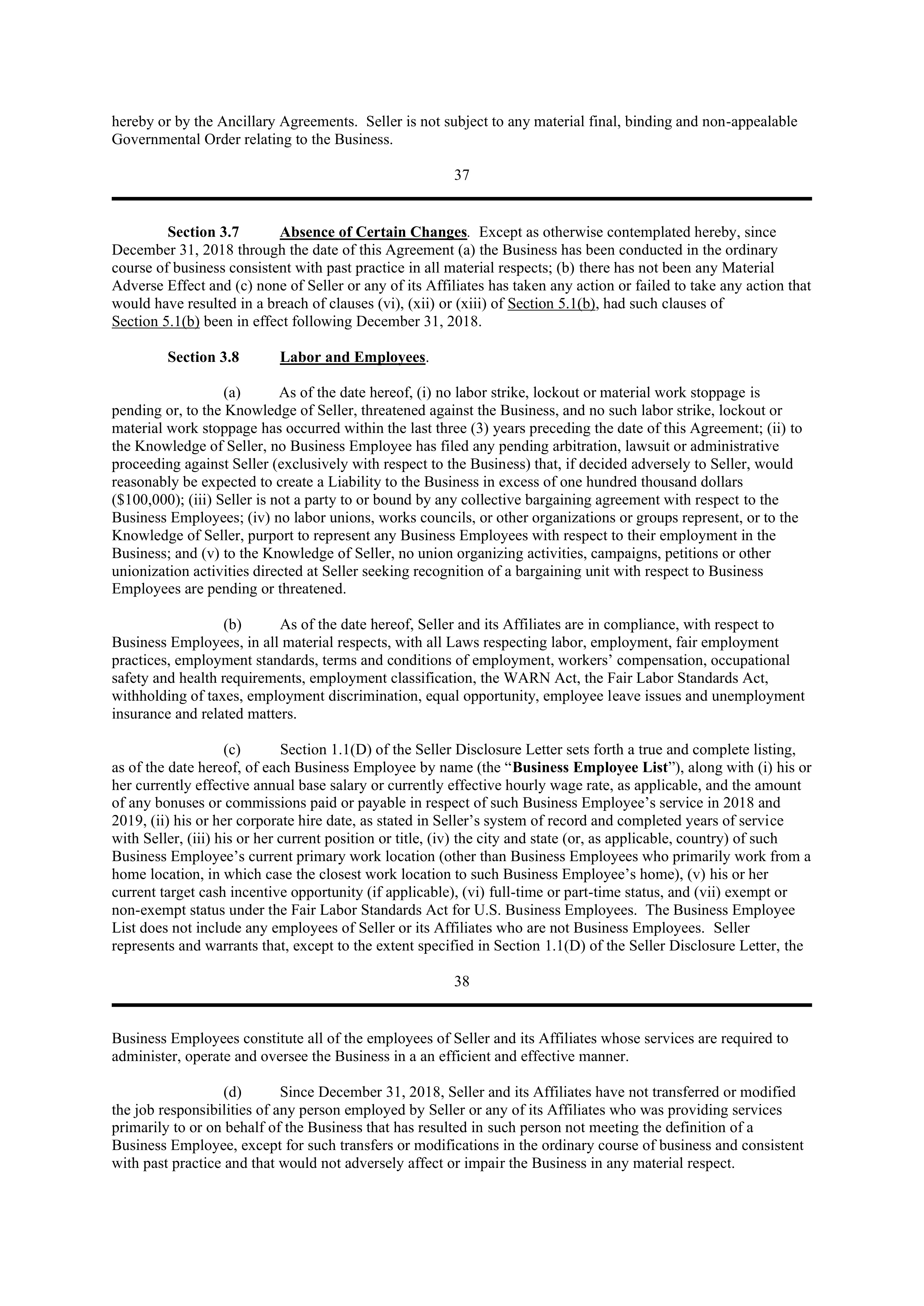 PURCHASE AGREEMENT between PRINCIPAL FINANCIAL SERVICES and WELLS FARGO & COMPANY — page 37
