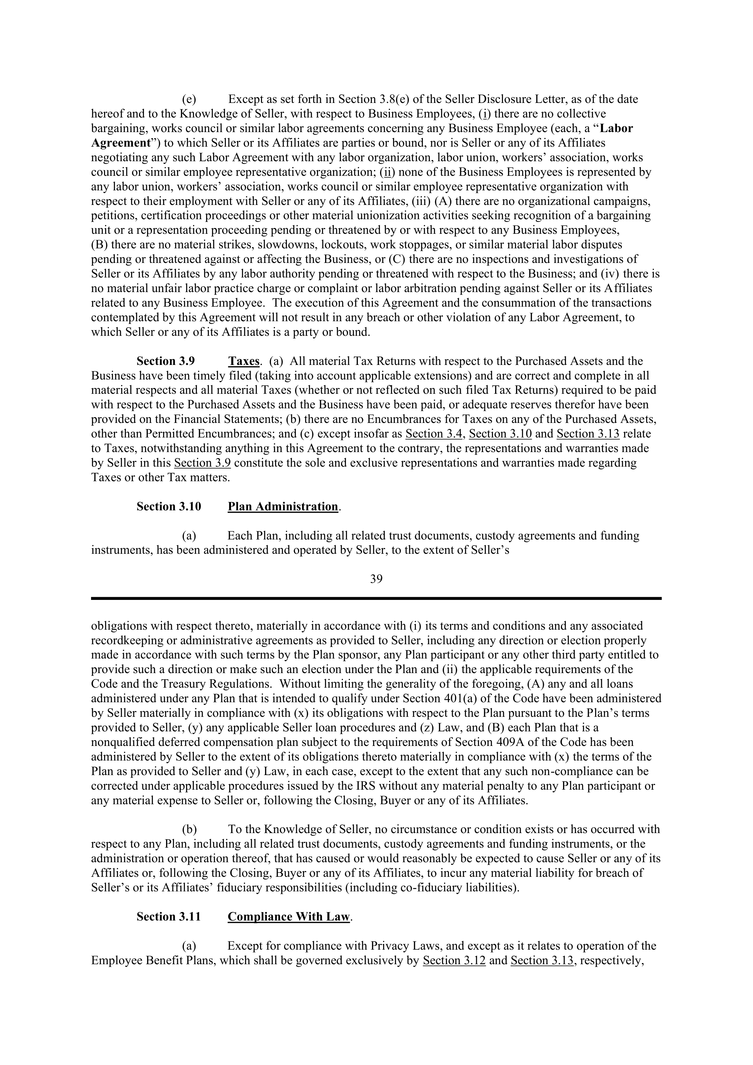 PURCHASE AGREEMENT between PRINCIPAL FINANCIAL SERVICES and WELLS FARGO & COMPANY — page 38