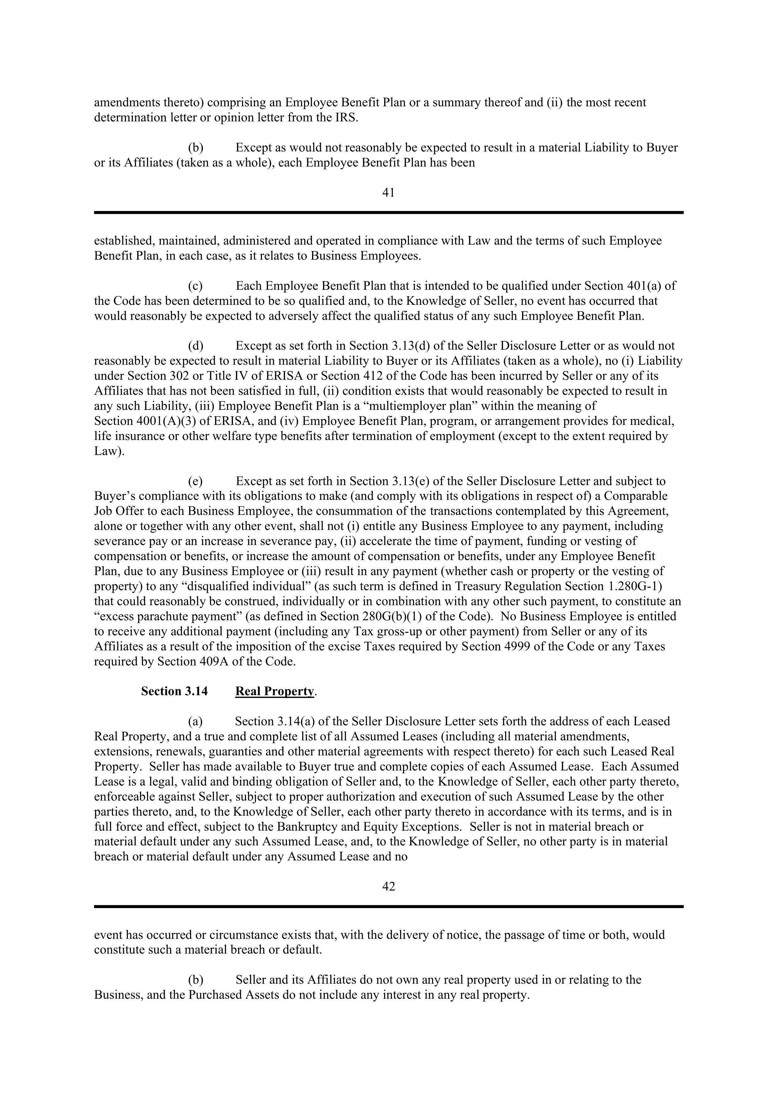 PURCHASE AGREEMENT between PRINCIPAL FINANCIAL SERVICES and WELLS FARGO & COMPANY — page 40