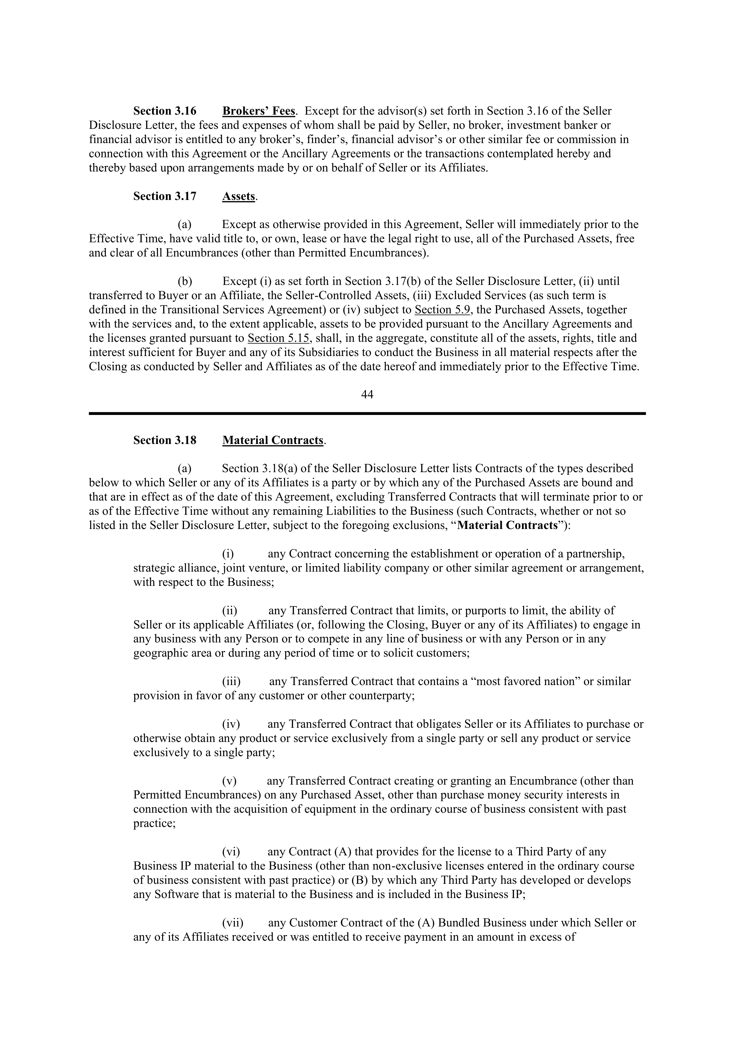 PURCHASE AGREEMENT between PRINCIPAL FINANCIAL SERVICES and WELLS FARGO & COMPANY — page 42