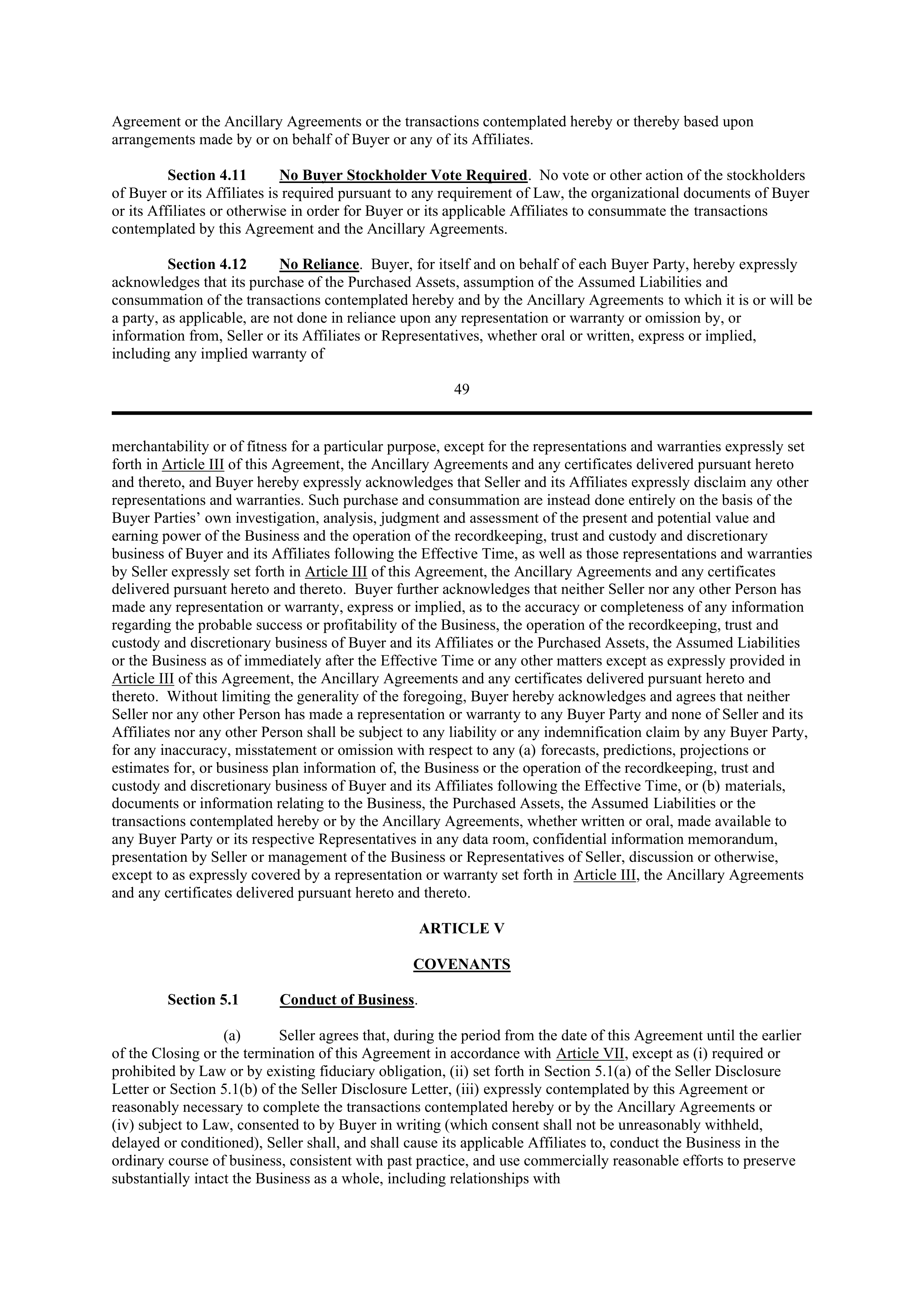 PURCHASE AGREEMENT between PRINCIPAL FINANCIAL SERVICES and WELLS FARGO & COMPANY — page 46