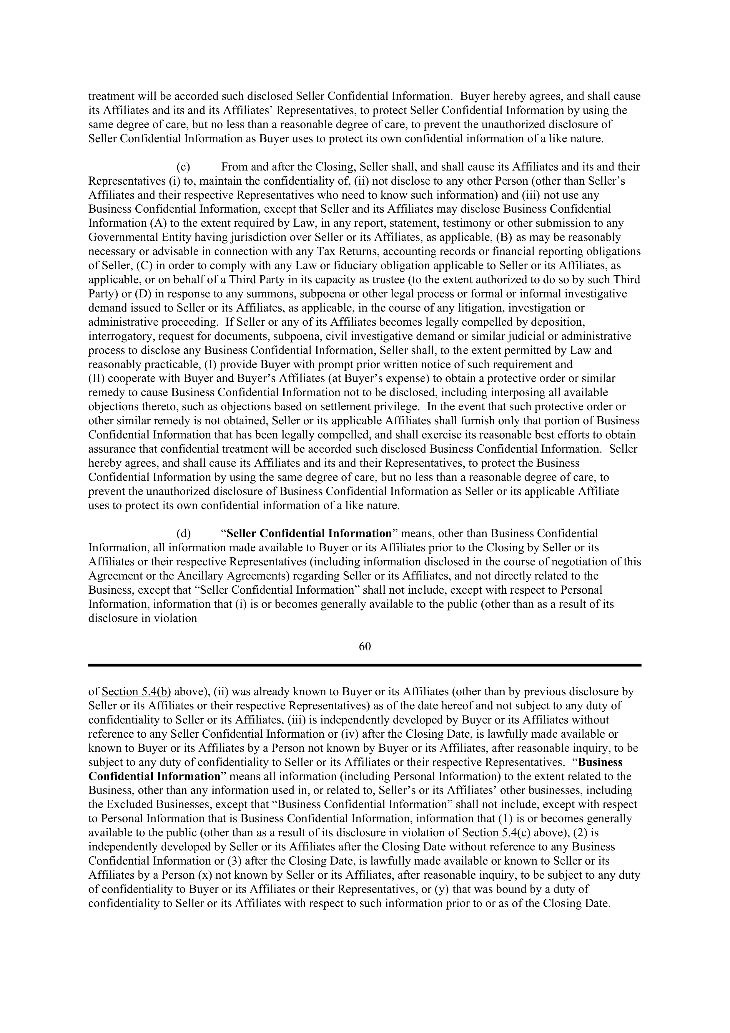 PURCHASE AGREEMENT between PRINCIPAL FINANCIAL SERVICES and WELLS FARGO & COMPANY — page 54