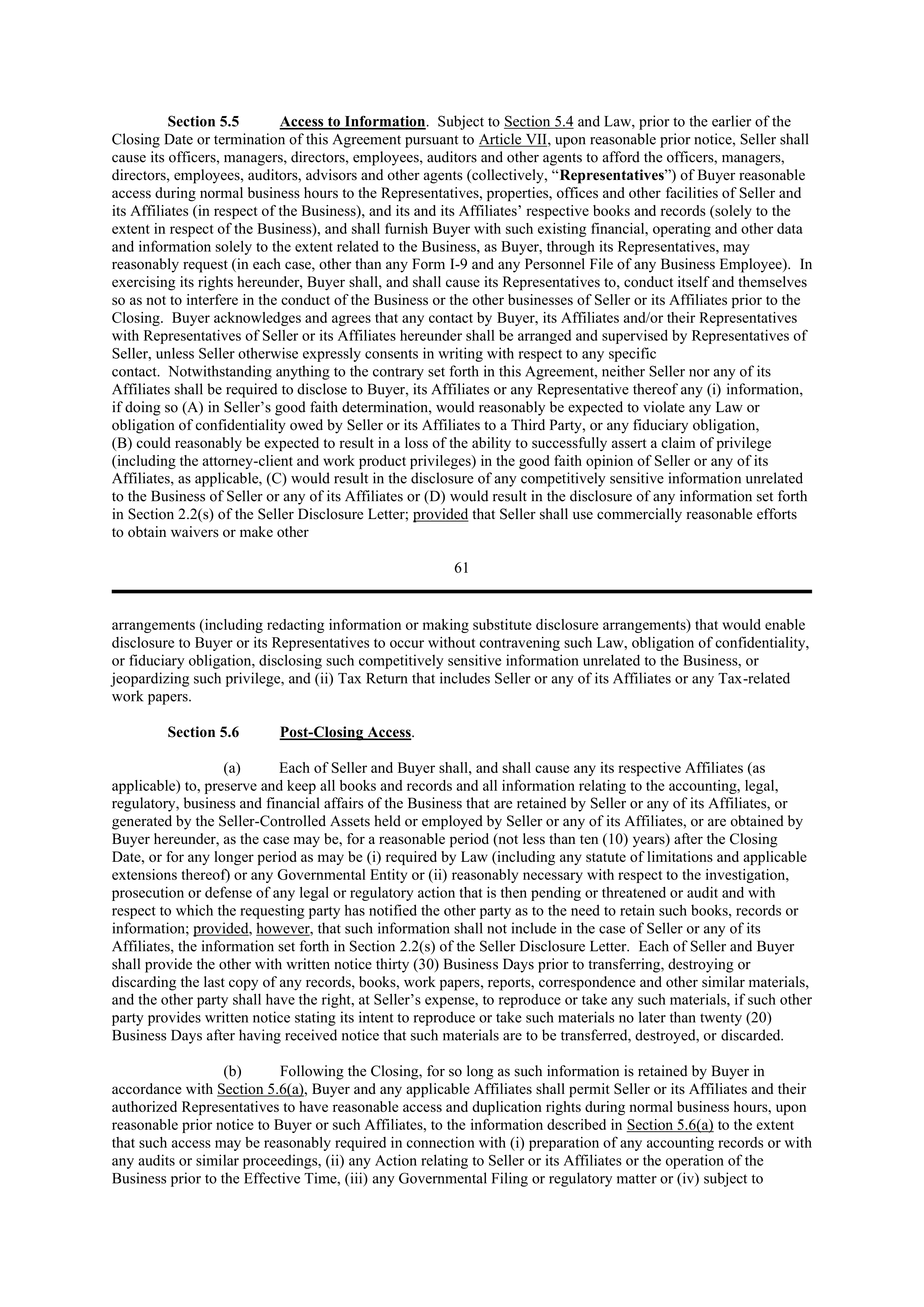 PURCHASE AGREEMENT between PRINCIPAL FINANCIAL SERVICES and WELLS FARGO & COMPANY — page 55