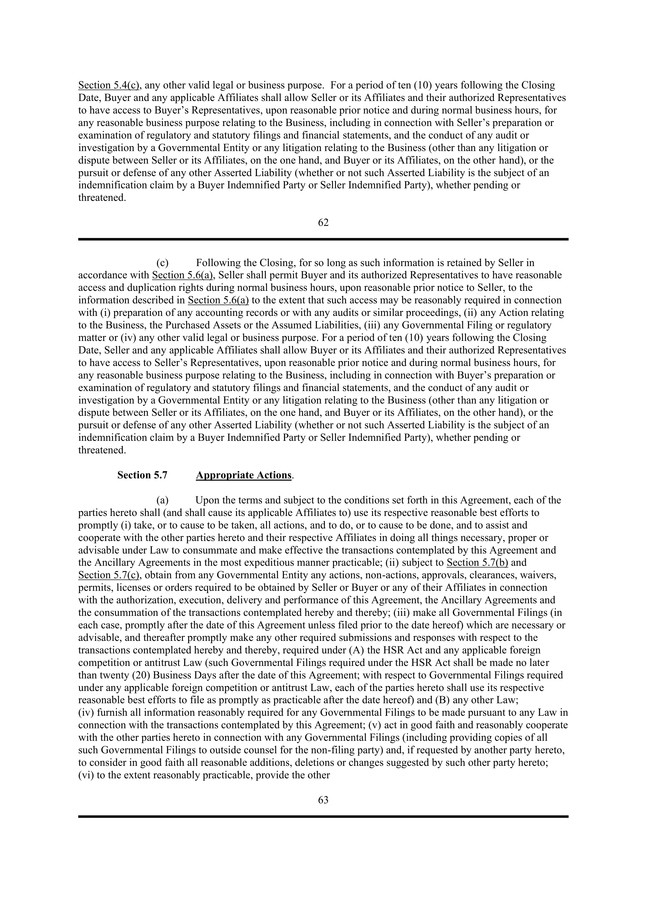 PURCHASE AGREEMENT between PRINCIPAL FINANCIAL SERVICES and WELLS FARGO & COMPANY — page 56
