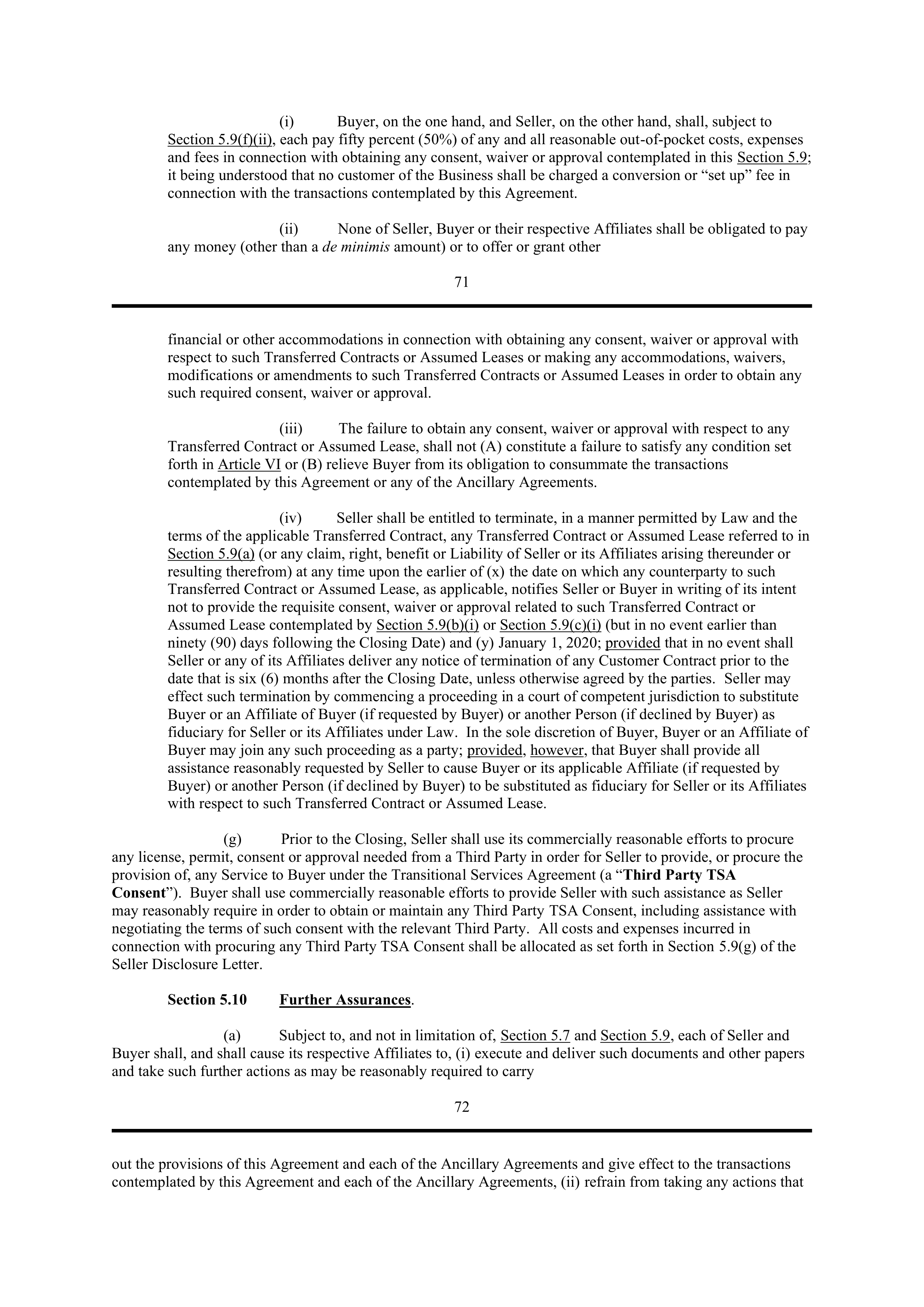 PURCHASE AGREEMENT between PRINCIPAL FINANCIAL SERVICES and WELLS FARGO & COMPANY — page 63