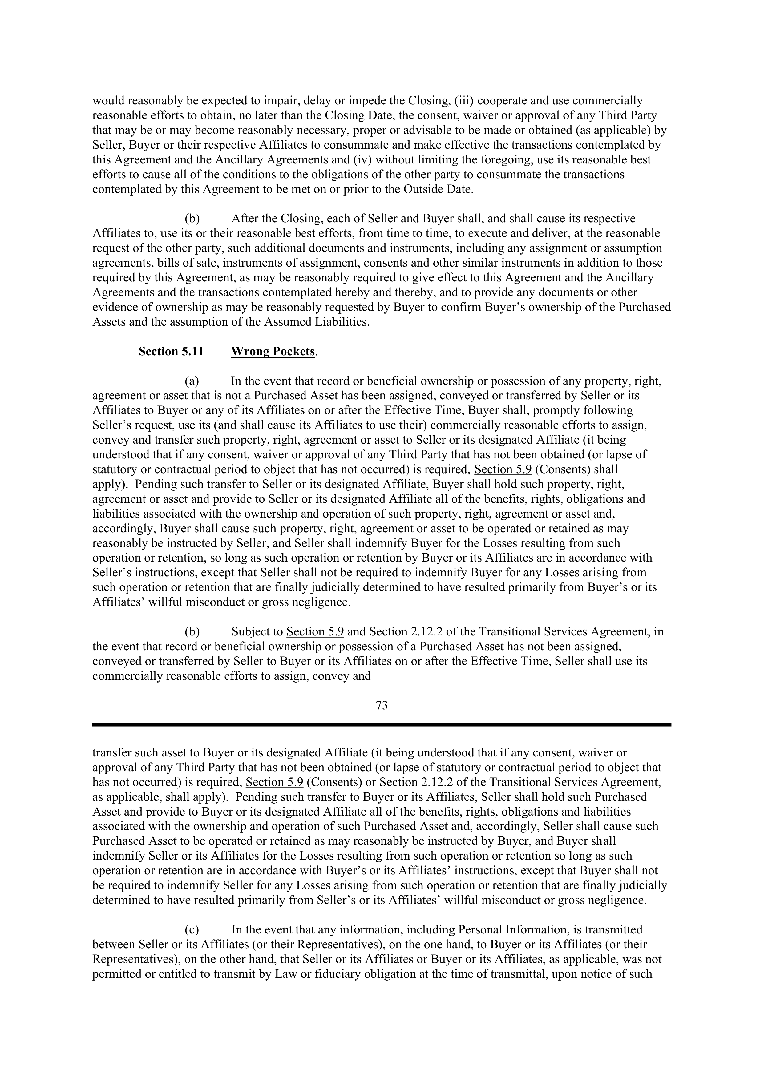 PURCHASE AGREEMENT between PRINCIPAL FINANCIAL SERVICES and WELLS FARGO & COMPANY — page 64