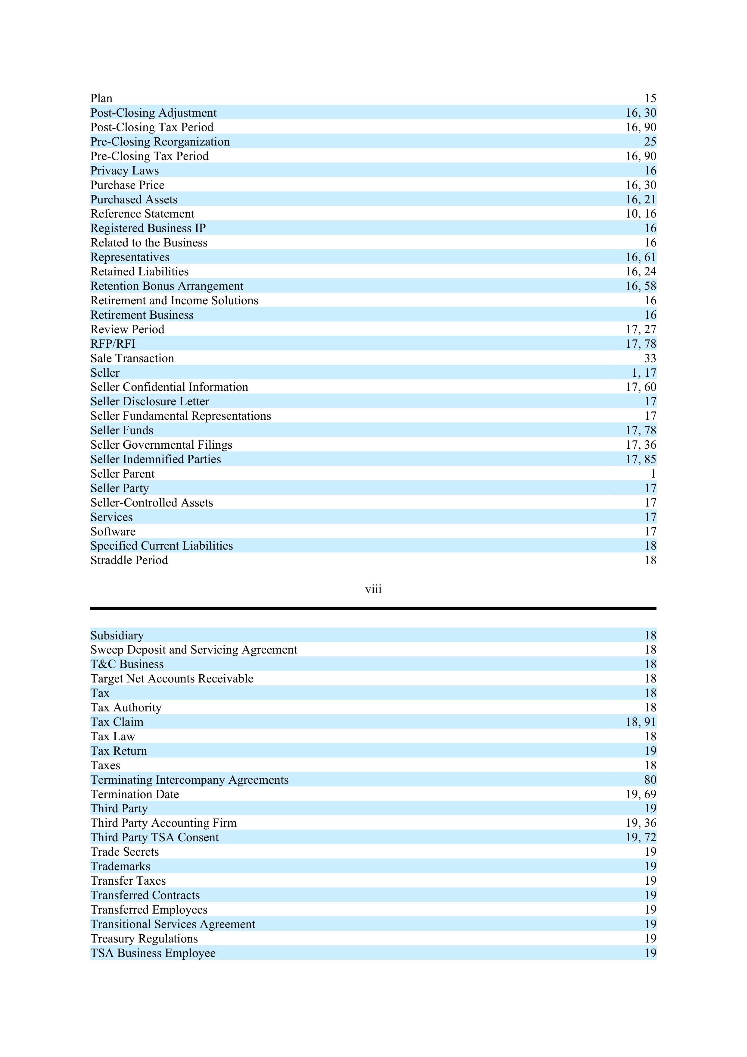 PURCHASE AGREEMENT between PRINCIPAL FINANCIAL SERVICES and WELLS FARGO & COMPANY — page 7