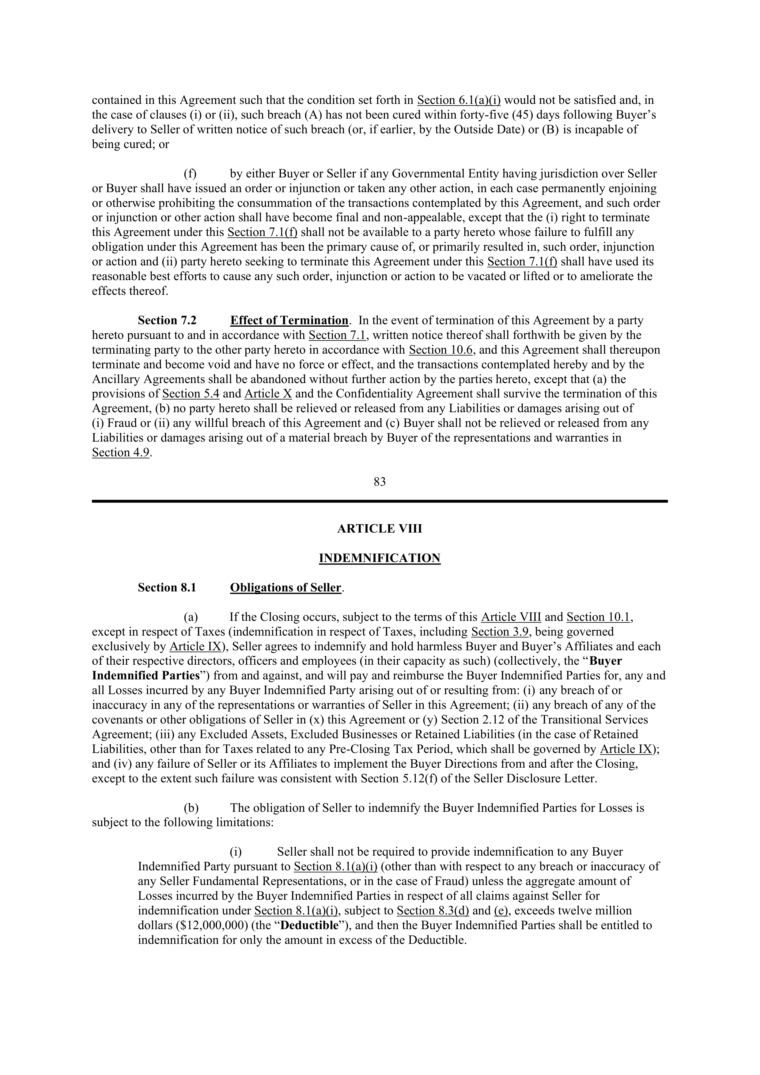 PURCHASE AGREEMENT between PRINCIPAL FINANCIAL SERVICES and WELLS FARGO & COMPANY — page 72