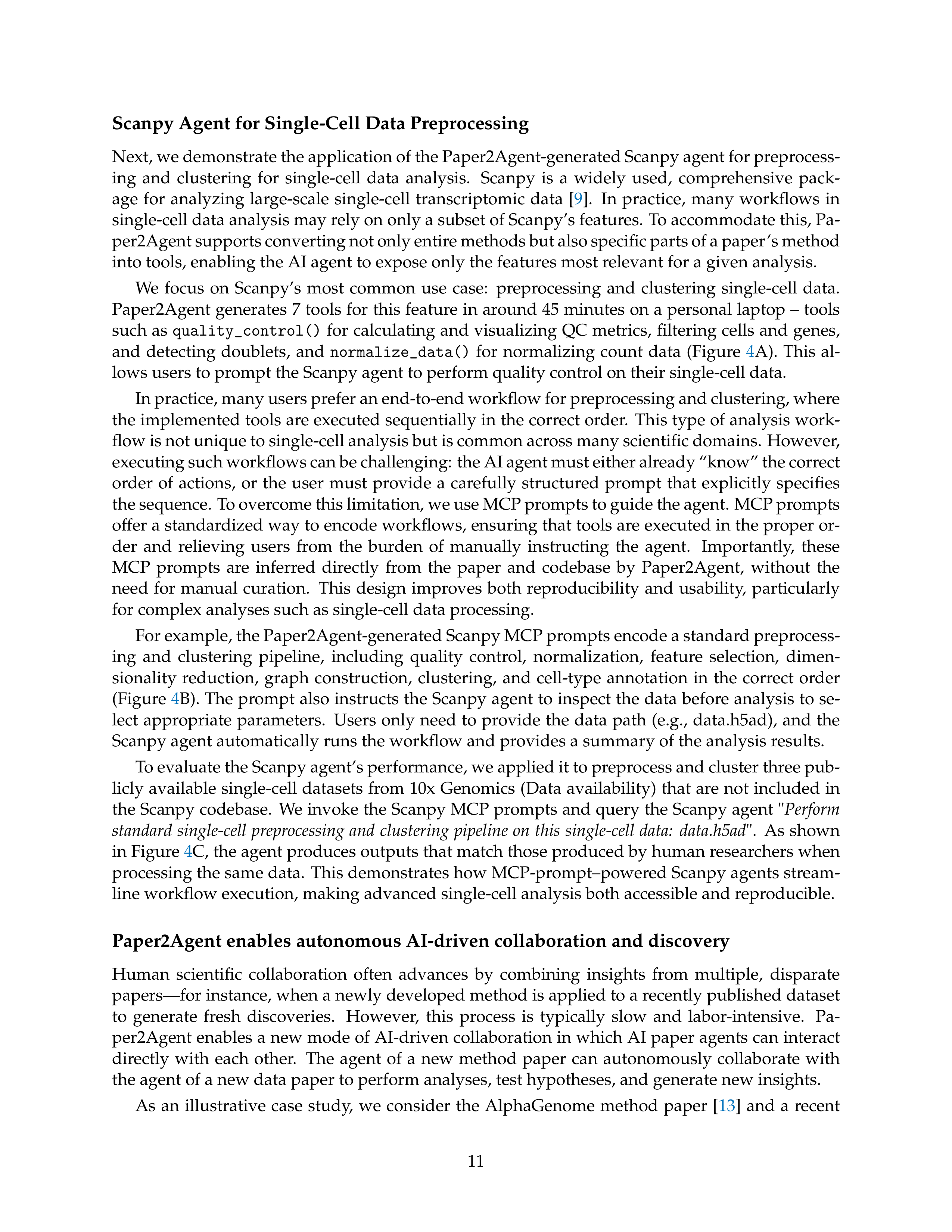 Paper2Agent AI Agent for Research Paper Automation — page 11